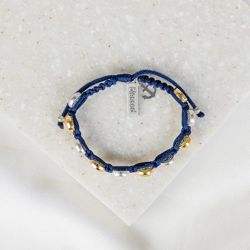 Trust the Journey Navy Blessing Bracelet - Image 2