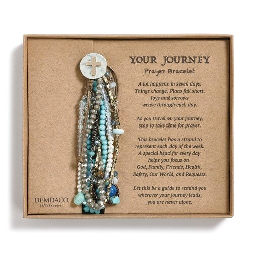 Turquoise Beaded Weekly Prayer Bracelet - Image 2
