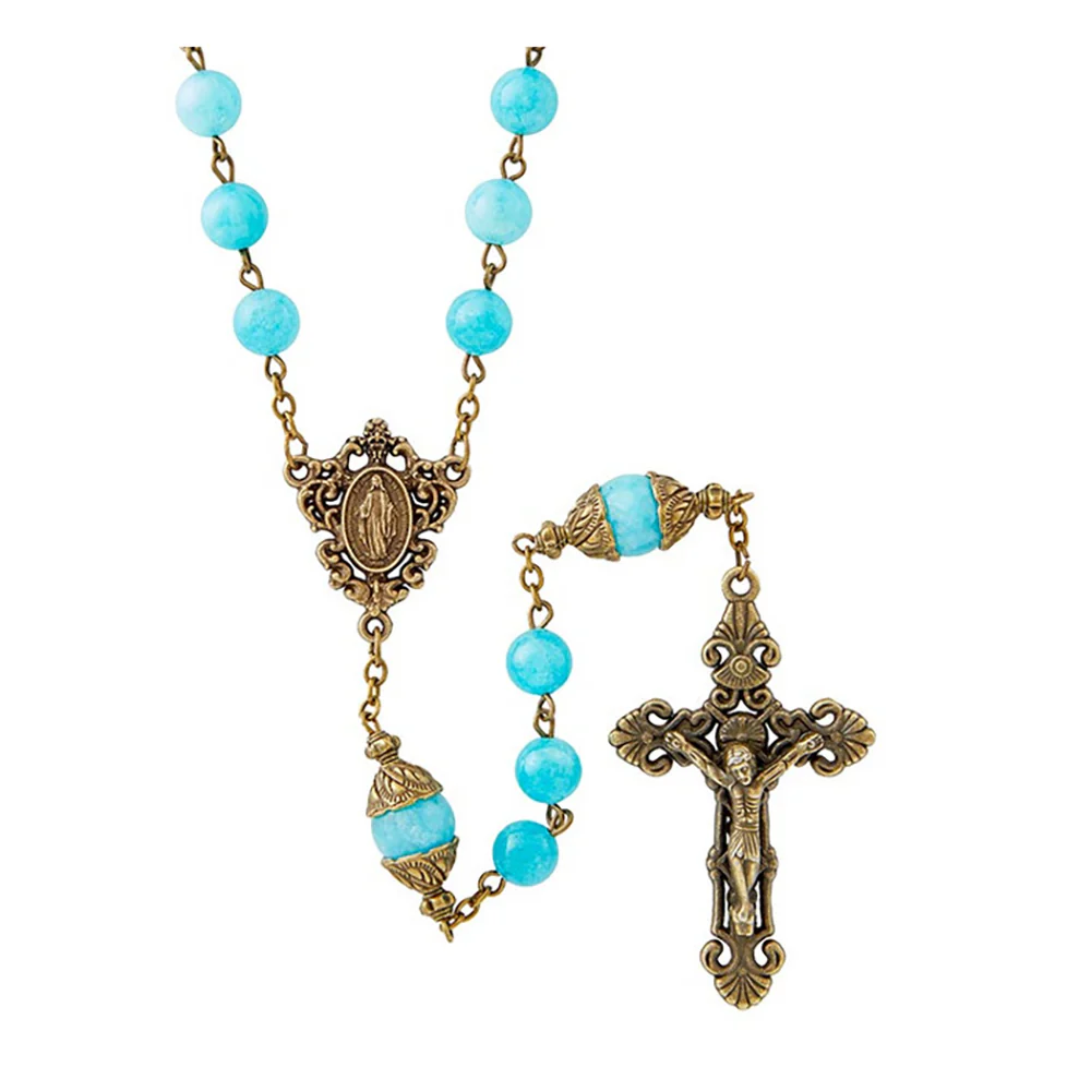Tuscan Stone Rosary - Multiple Colors - Image 3