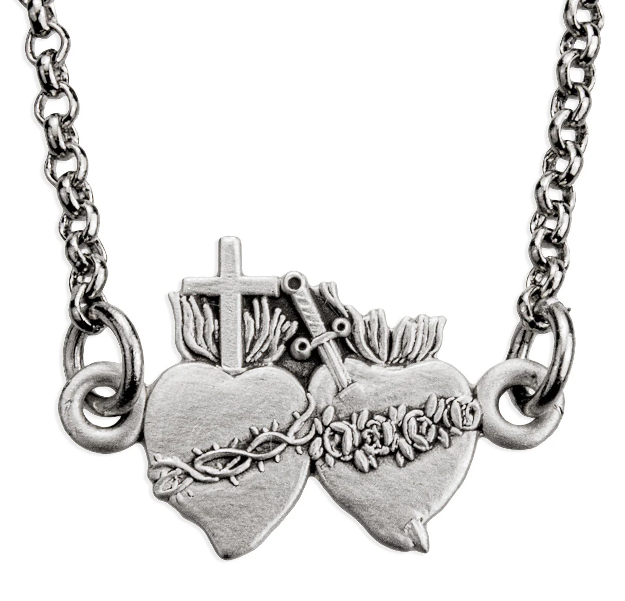 Two Hearts Delicate Necklace - Gold or Silver - Image 5