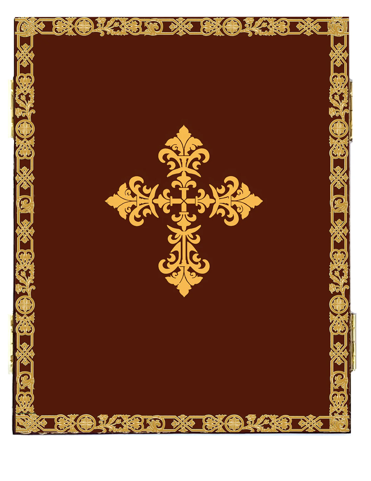 Ukrainian Madonna & Child with St. Michael & Gabriel Triptych - Image 4