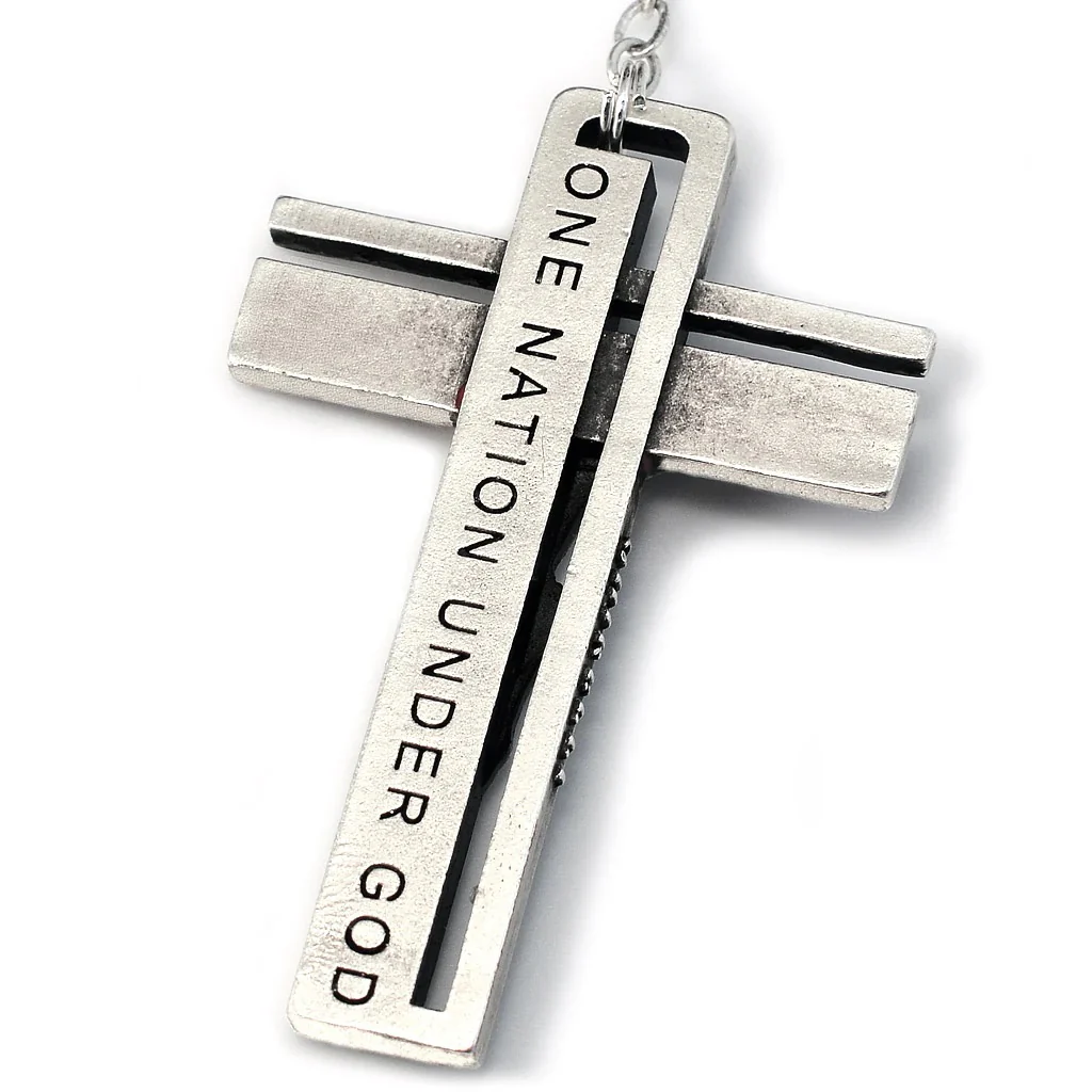 USA Rosary in Antique Silver - Image 3