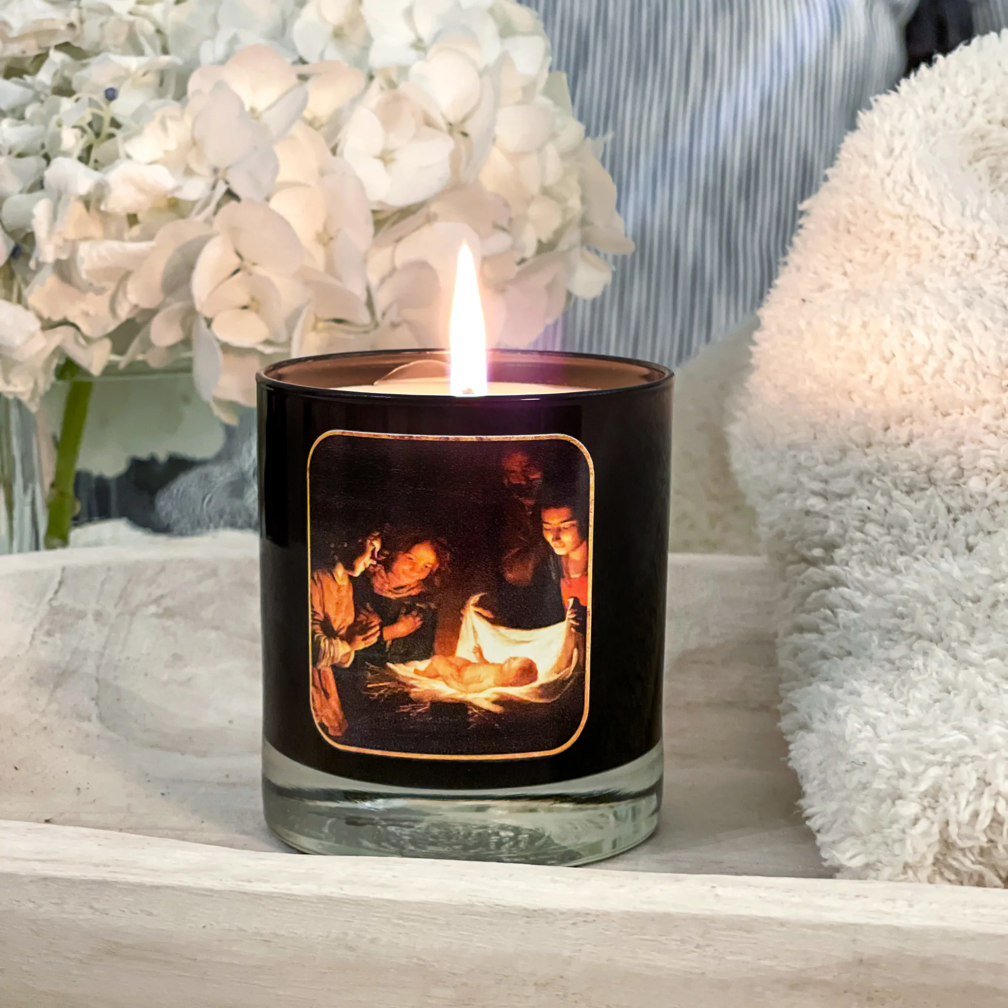 Van Hontorst Adoration of the Shepherds Candle - Image 3