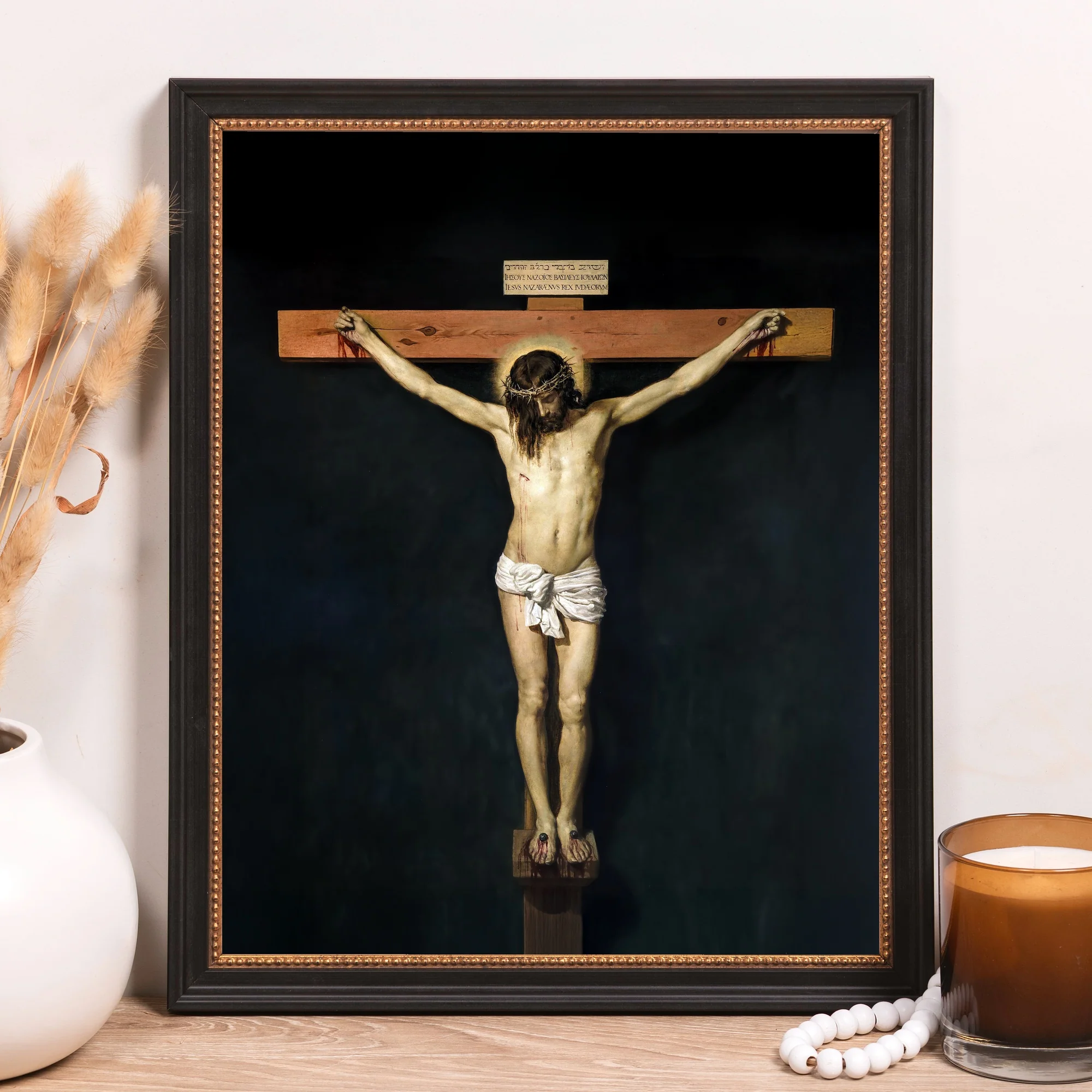 Velasquez Christ Crucified Framed Canvas - Sacred Classics Collection - Image 10