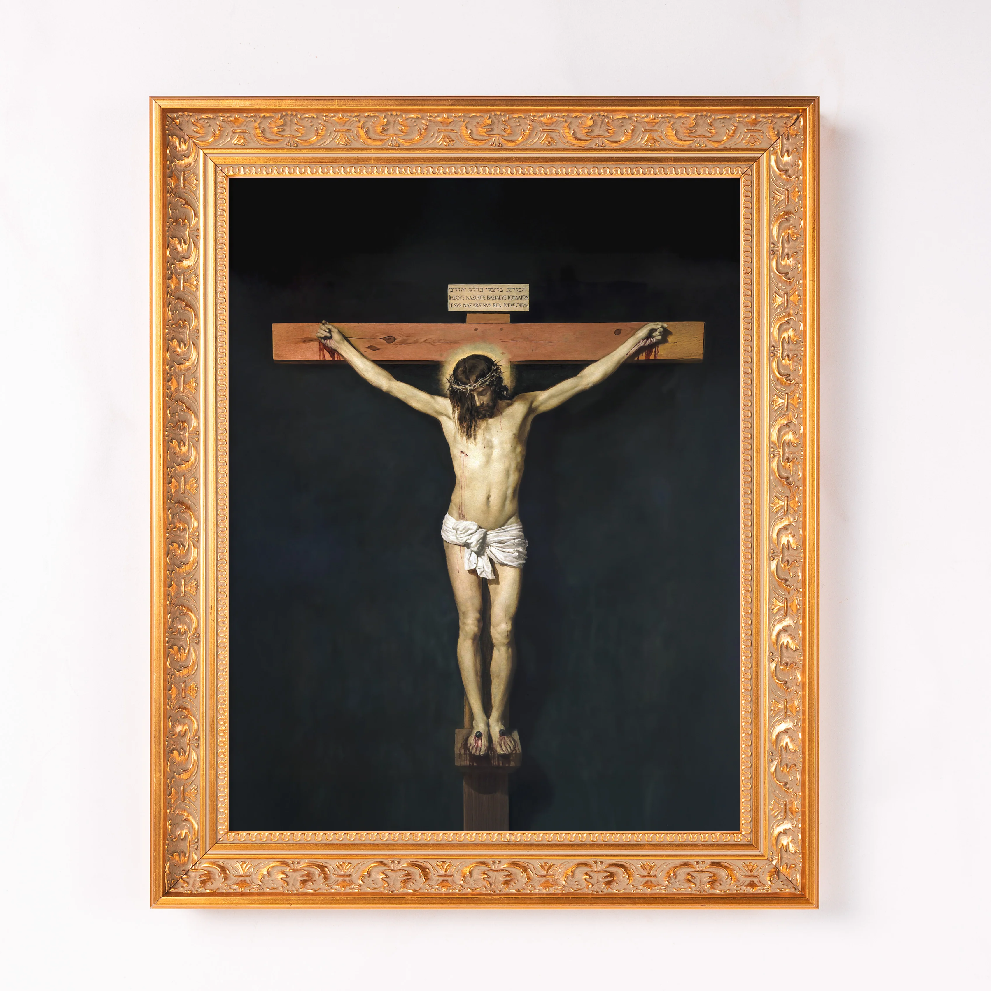 Velasquez Christ Crucified Framed Canvas - Sacred Classics Collection - Image 2