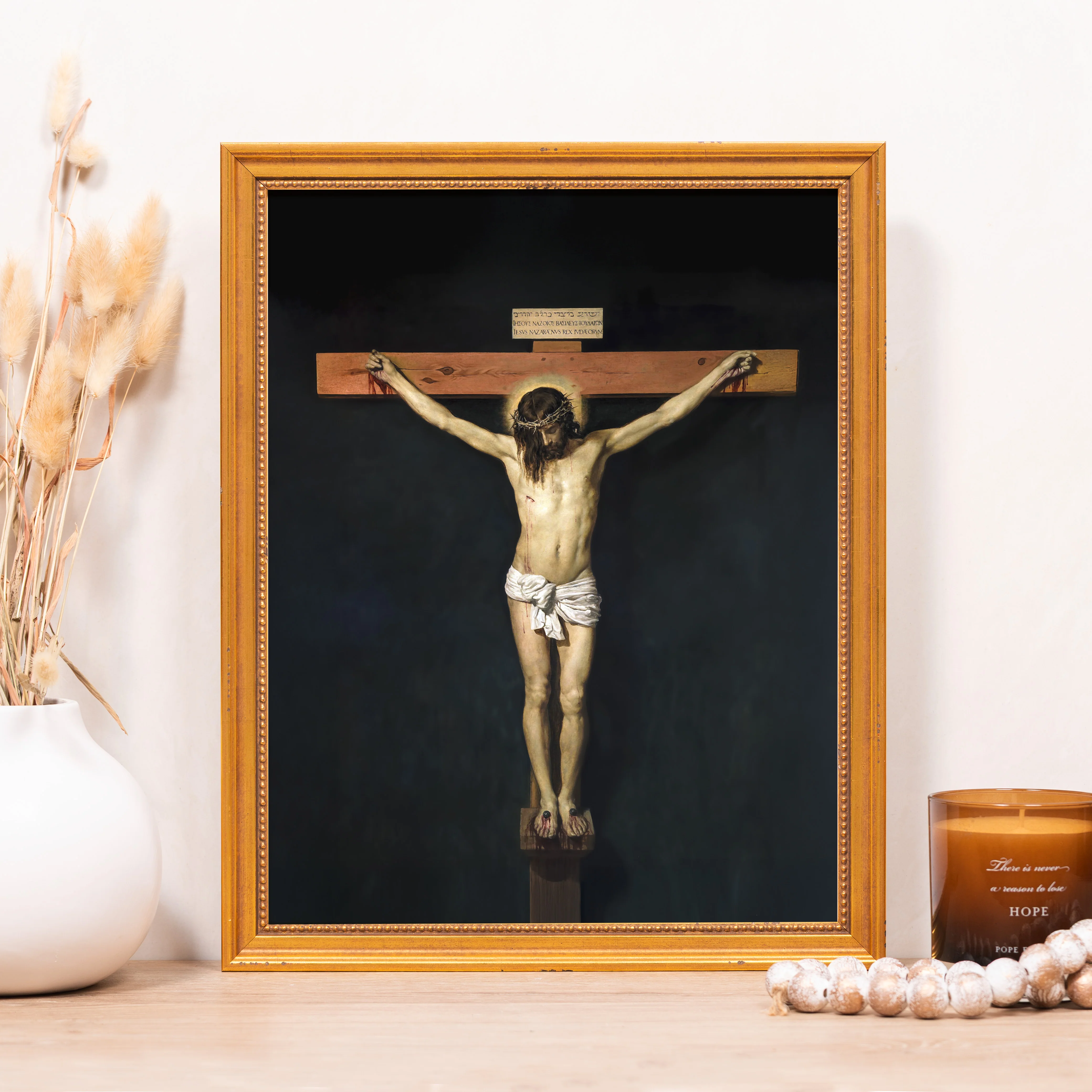 Velasquez Christ Crucified Framed Canvas - Sacred Classics Collection - Image 4
