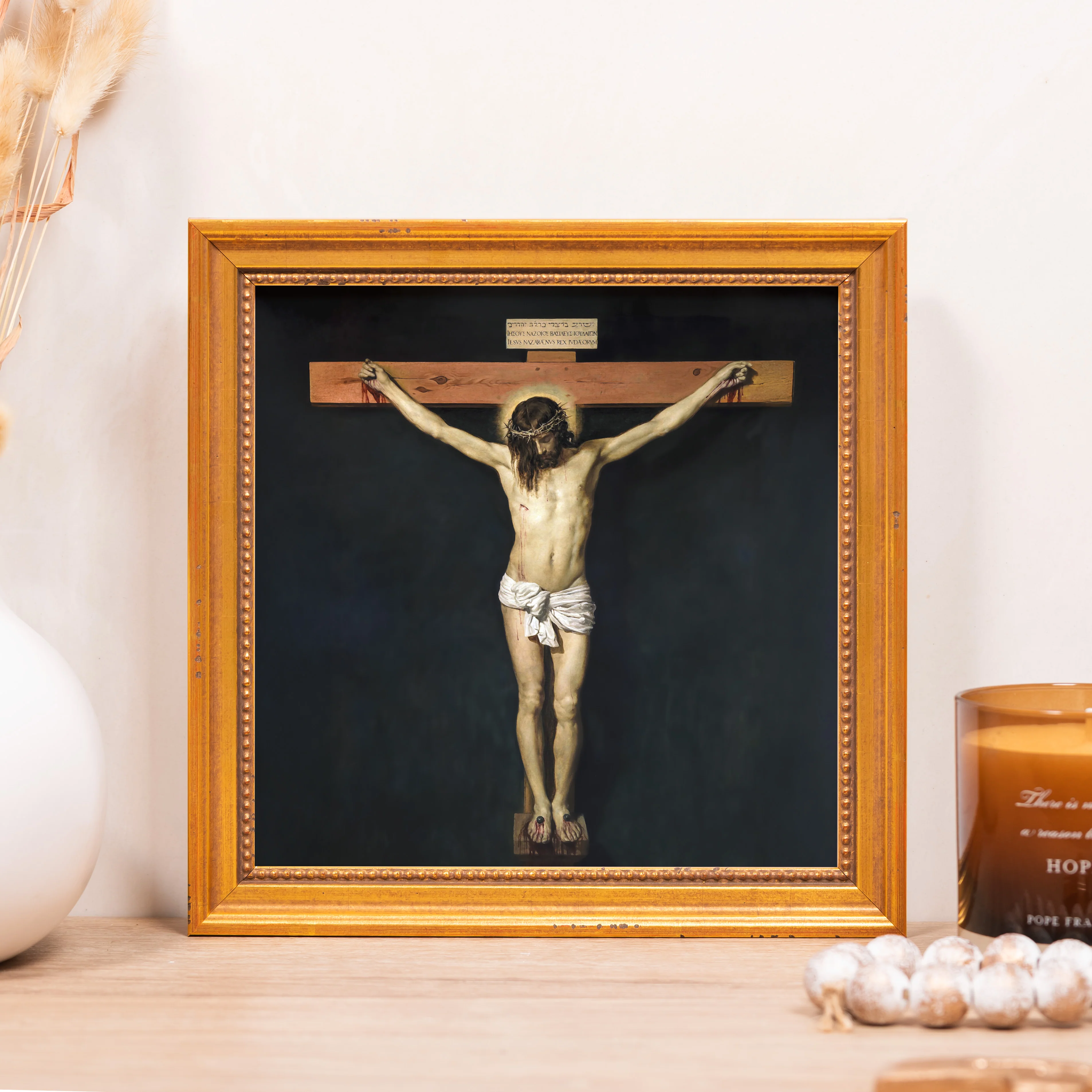 Velasquez Christ Crucified Framed Canvas - Sacred Mini Collection - Image 5