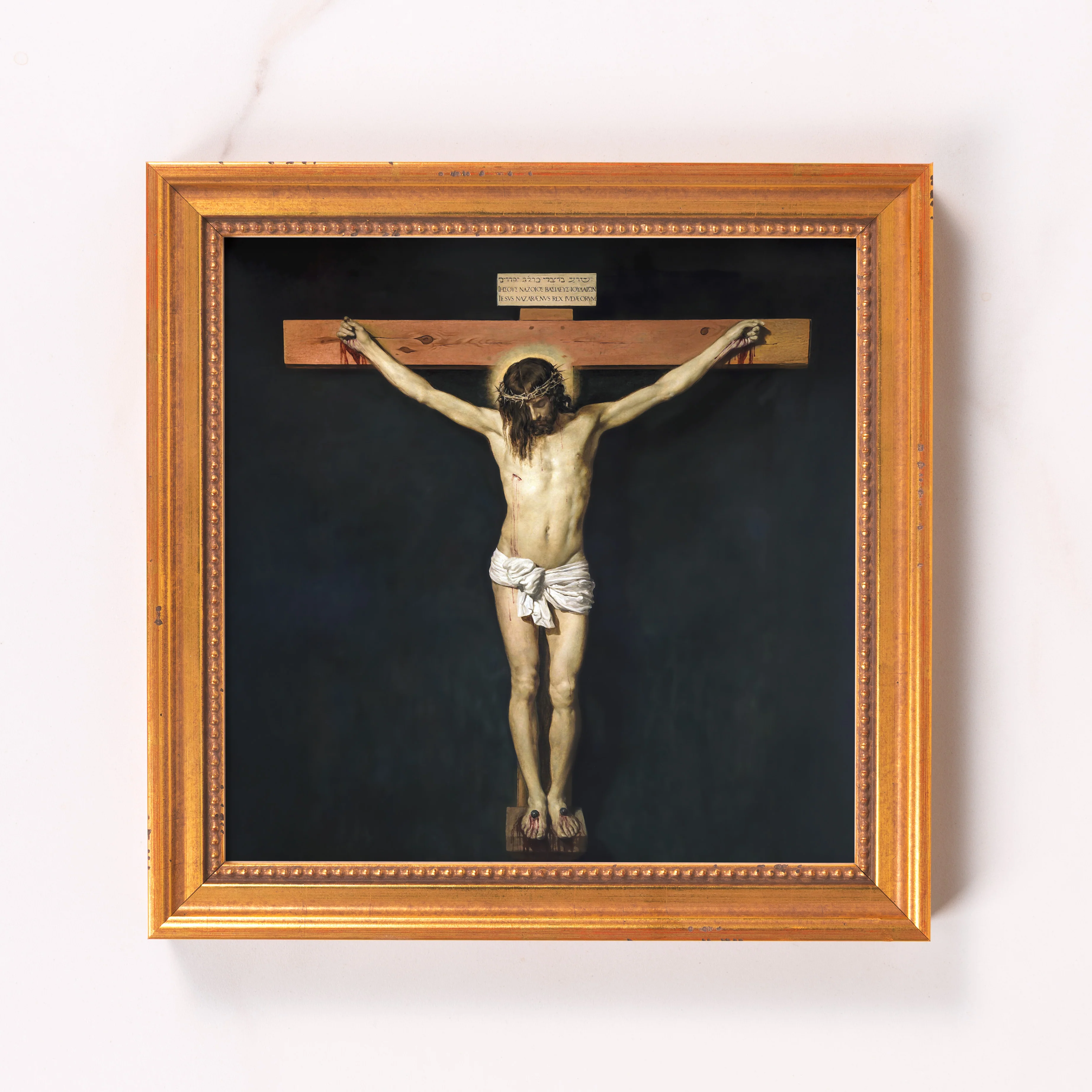 Velasquez Christ Crucified Framed Canvas - Sacred Mini Collection - Image 6
