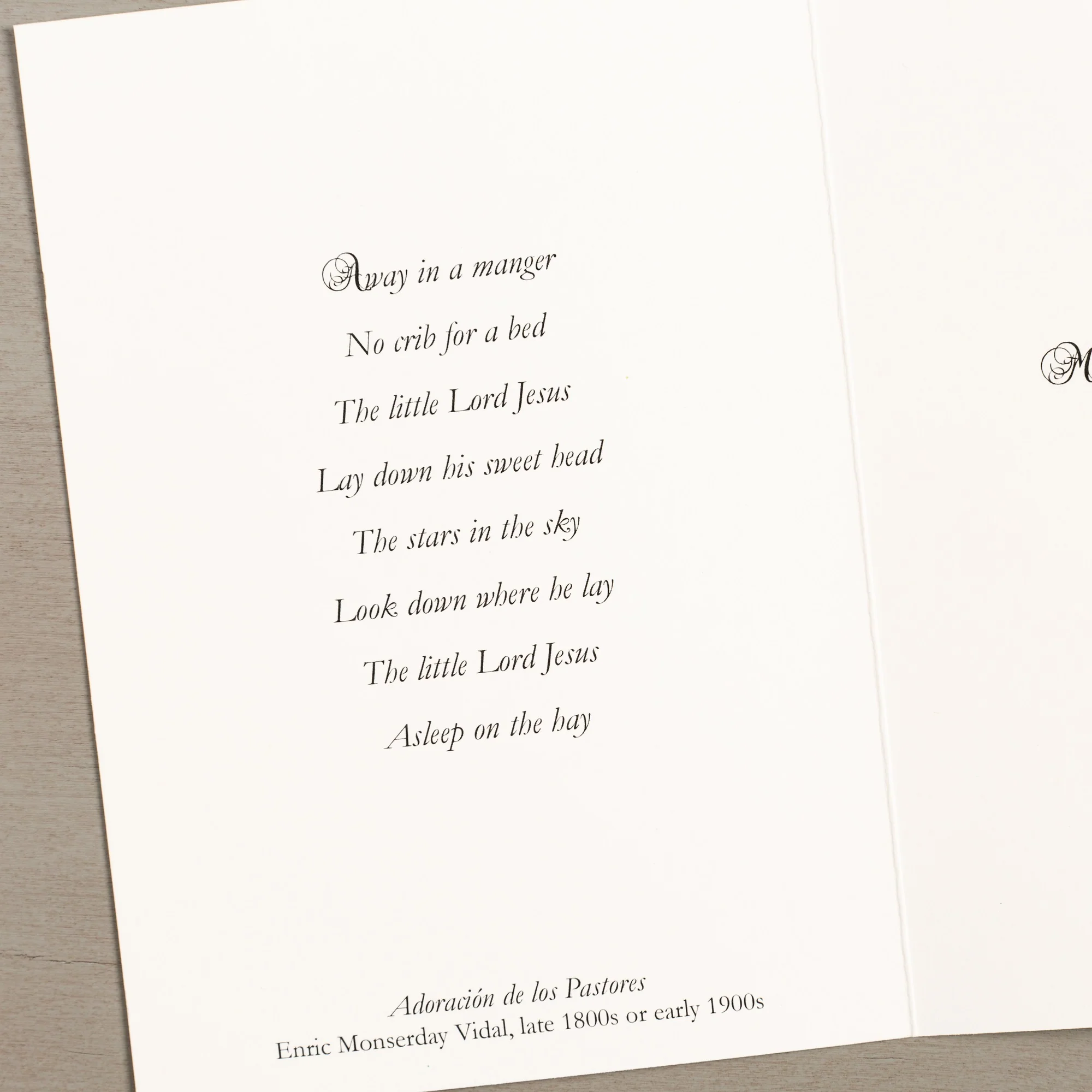 Vidal Adoration of the Shepherds Christmas Cards - Set of 20 - Image 2
