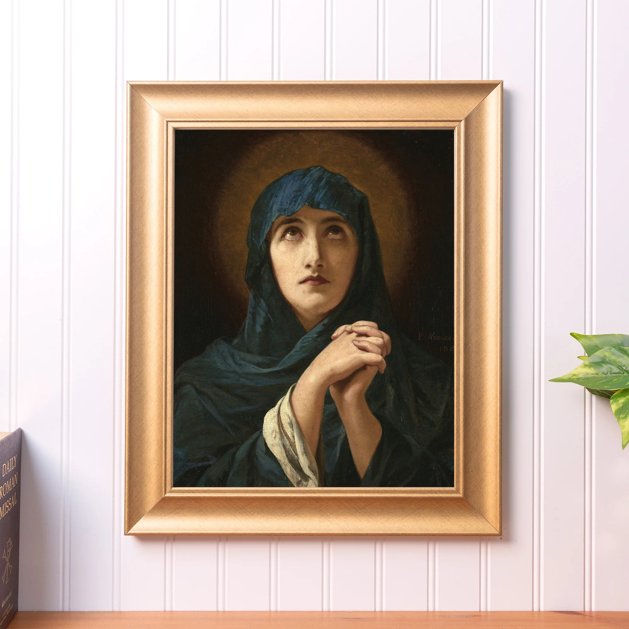 Virgem Dolorosa Gold Framed Art Print - Multiple Sizes - Image 4