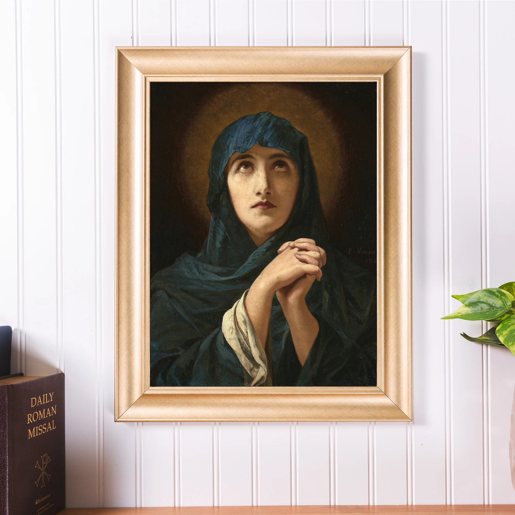 Virgem Dolorosa Gold Framed Art Print - Multiple Sizes - Image 6