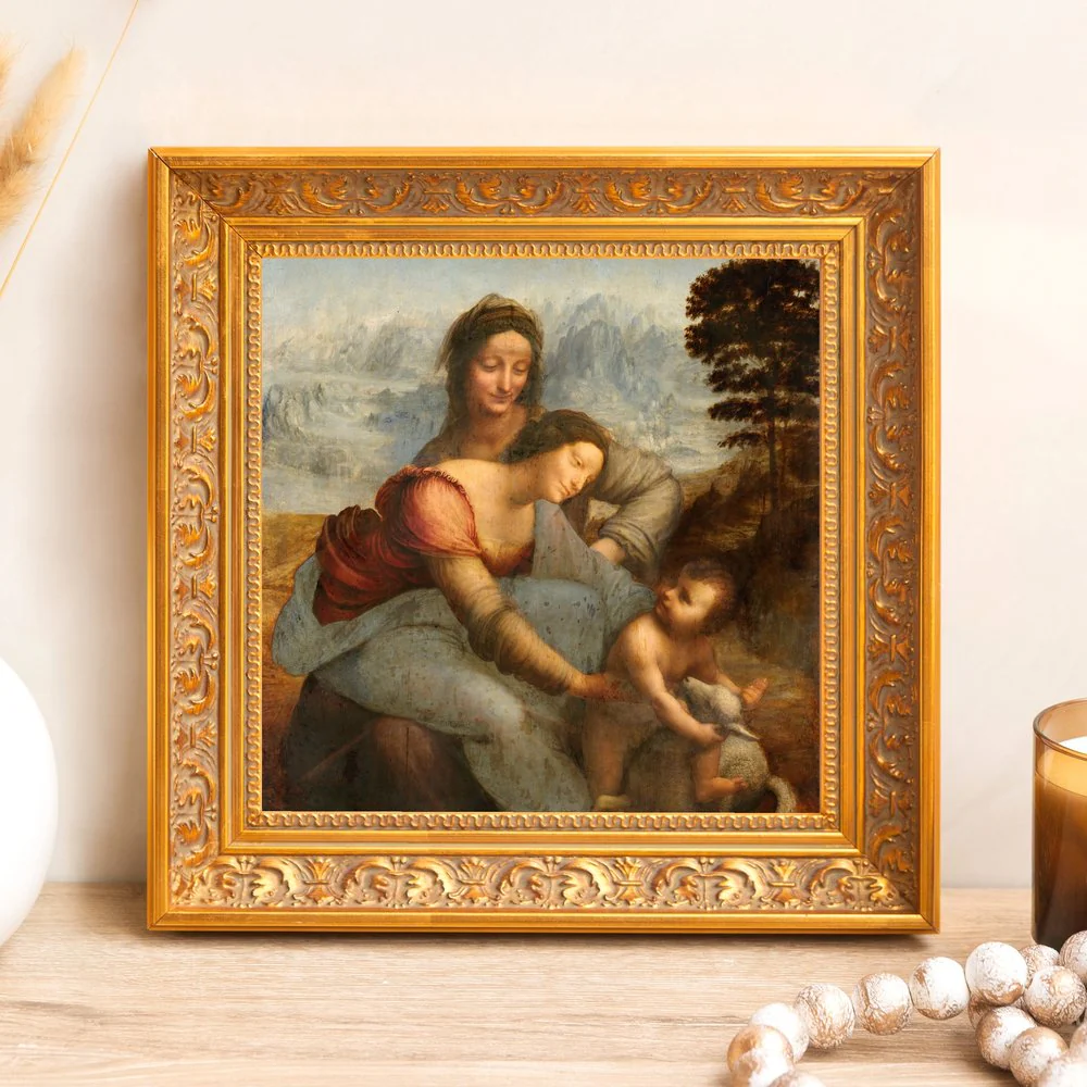 Virgin & Child with St. Anne Framed Canvas - Sacred Mini Collection
