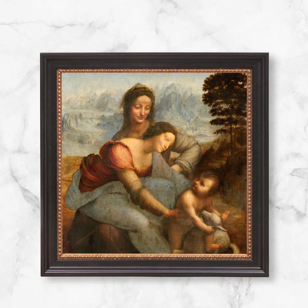 Virgin & Child with St. Anne Framed Canvas - Sacred Mini Collection - Image 10