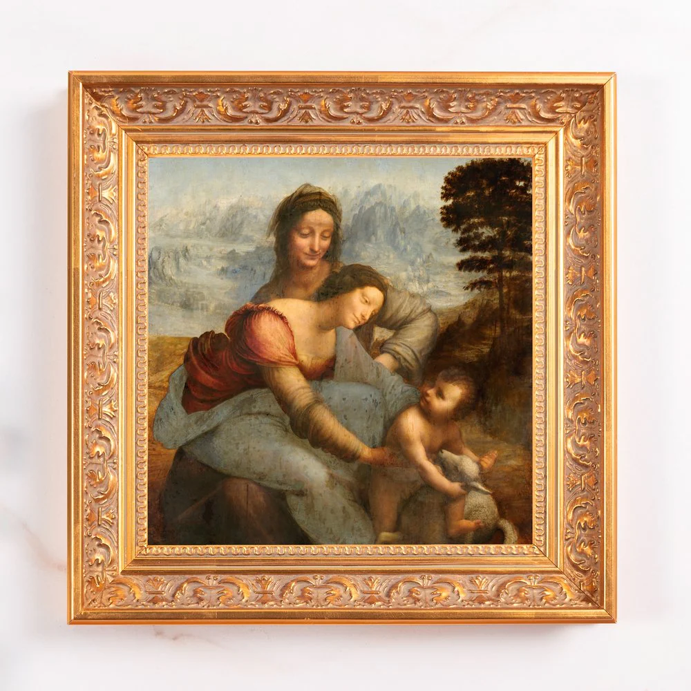 Virgin & Child with St. Anne Framed Canvas - Sacred Mini Collection - Image 2