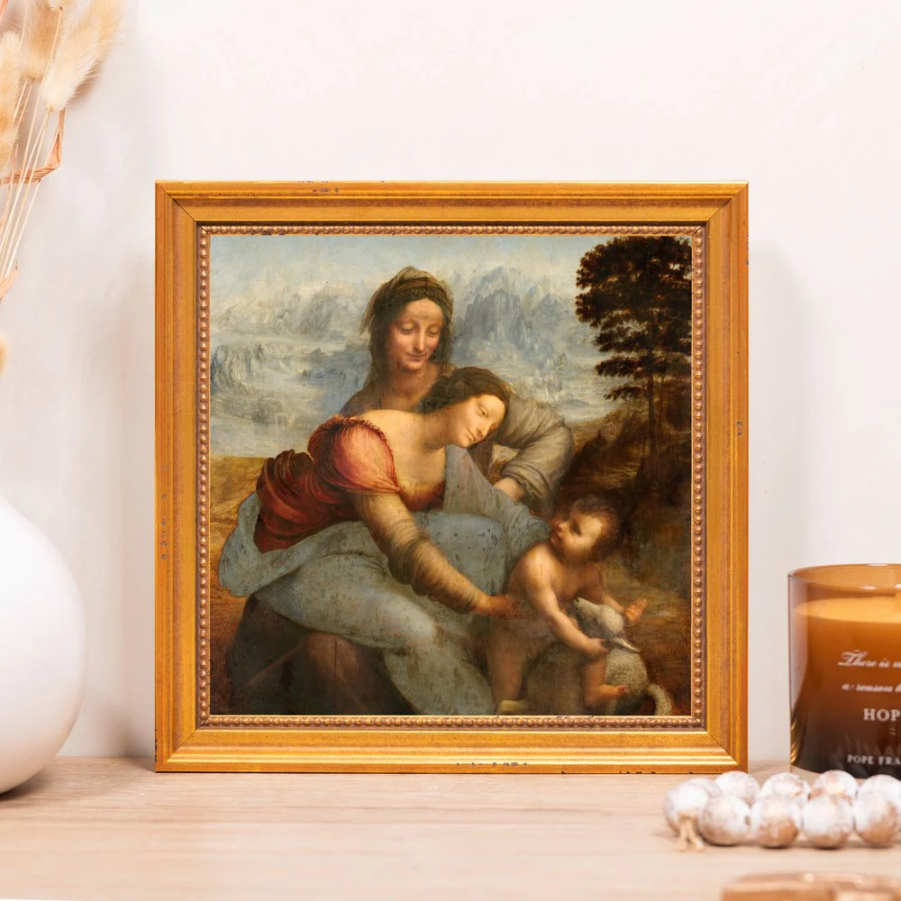 Virgin & Child with St. Anne Framed Canvas - Sacred Mini Collection - Image 5
