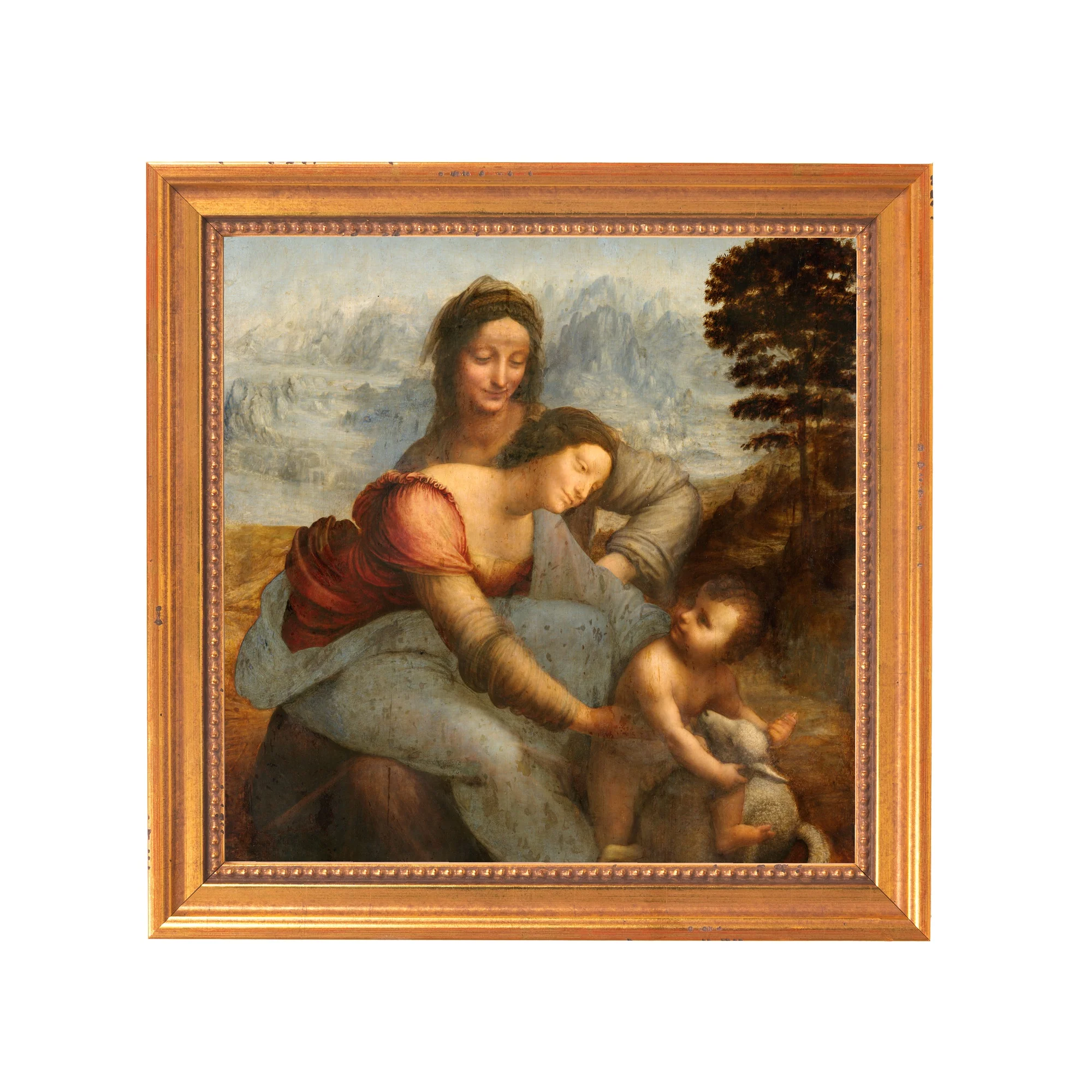 Virgin & Child with St. Anne Framed Canvas - Sacred Mini Collection - Image 7