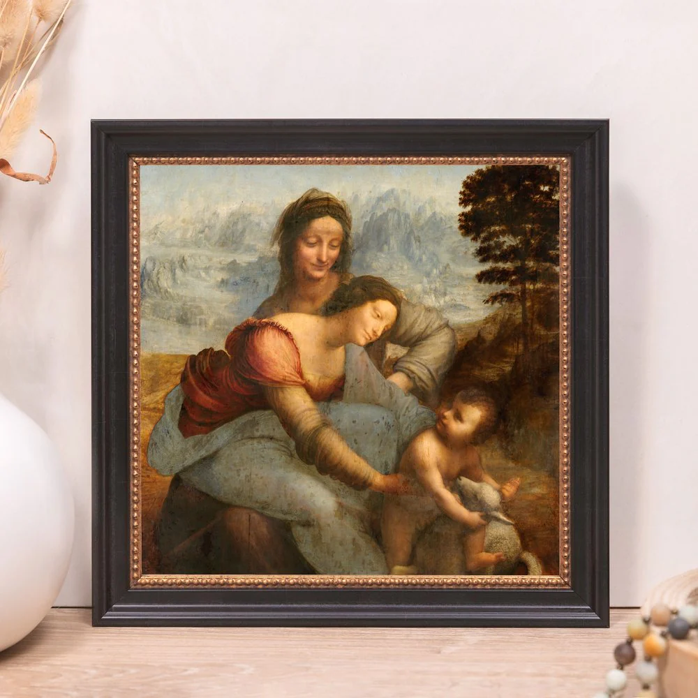 Virgin & Child with St. Anne Framed Canvas - Sacred Mini Collection - Image 9