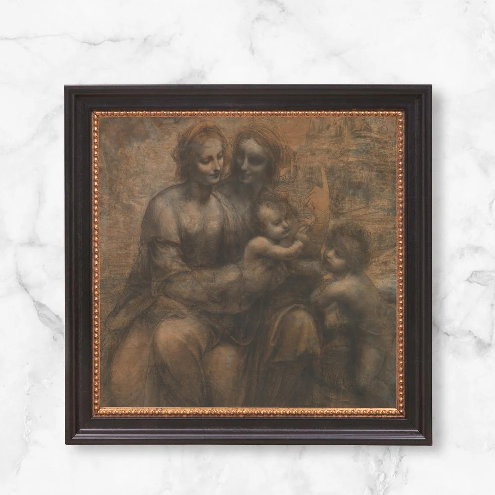 Virgin & Child with St. Anne & St. John the Baptist Framed Canvas - Sacred Mini Collection - Image 10