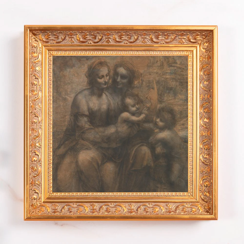 Virgin & Child with St. Anne & St. John the Baptist Framed Canvas - Sacred Mini Collection - Image 2