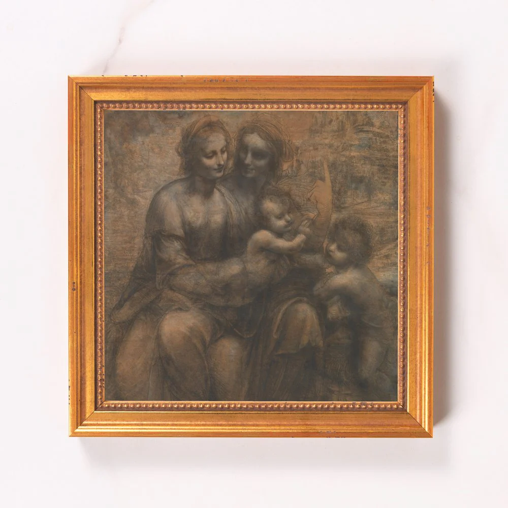 Virgin & Child with St. Anne & St. John the Baptist Framed Canvas - Sacred Mini Collection - Image 6