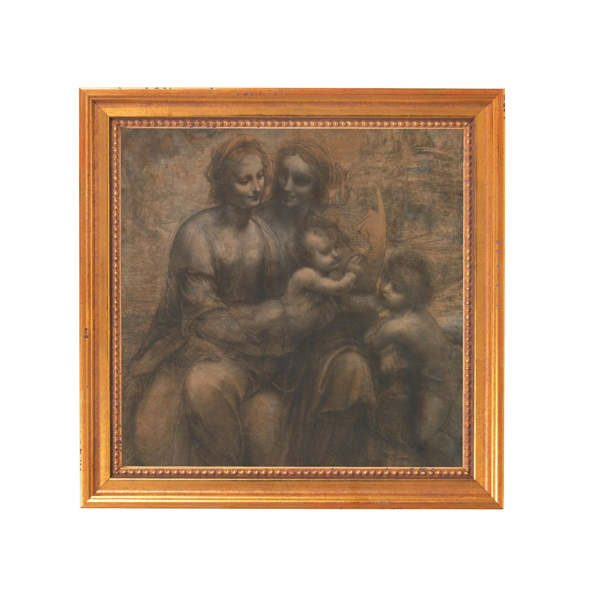 Virgin & Child with St. Anne & St. John the Baptist Framed Canvas - Sacred Mini Collection - Image 7