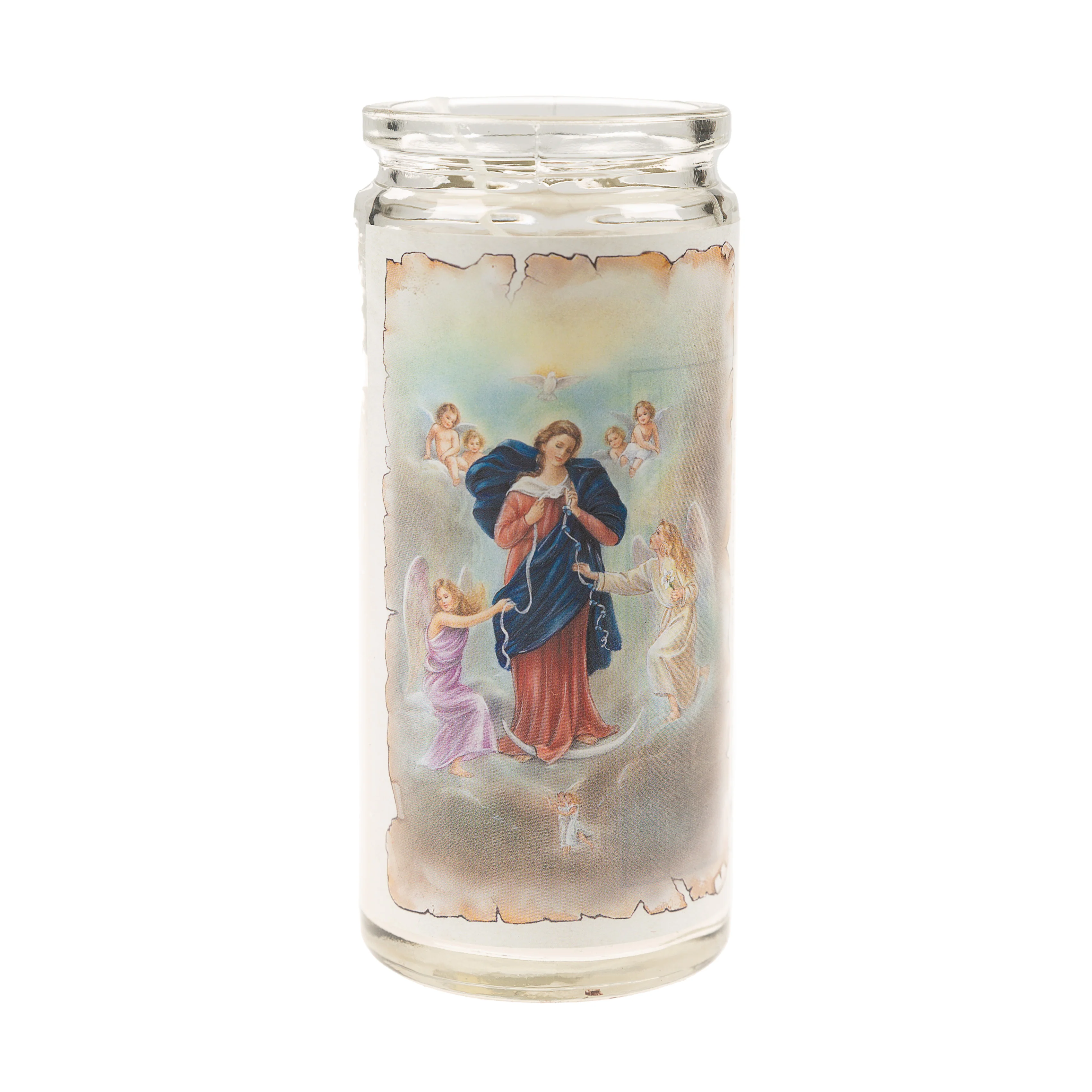 Virgin Mary Untier of Knots Devotional Candle - Image 2