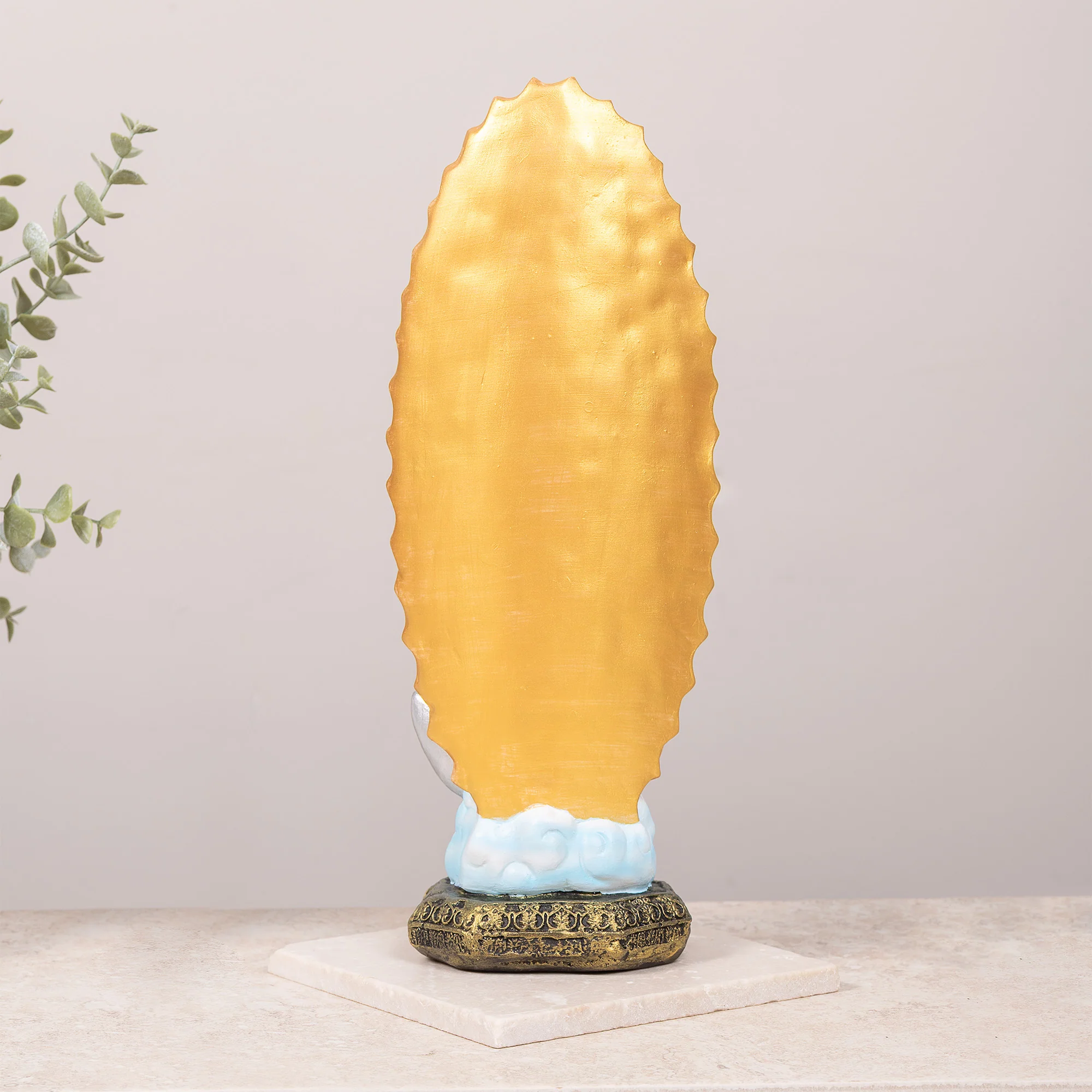 Virgin of Guadalupe Statue - White or Hand Painted - 13" - Image 8