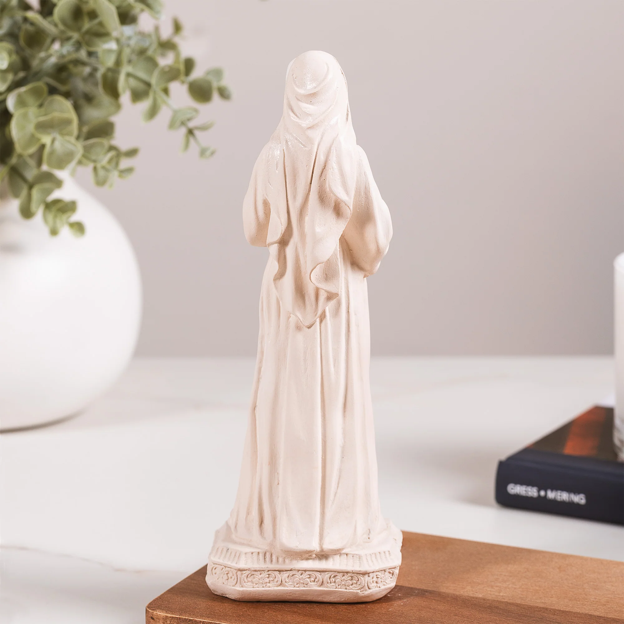 Virgin of Sweet Expectation - White or Hand Painted  - 8" - Image 3