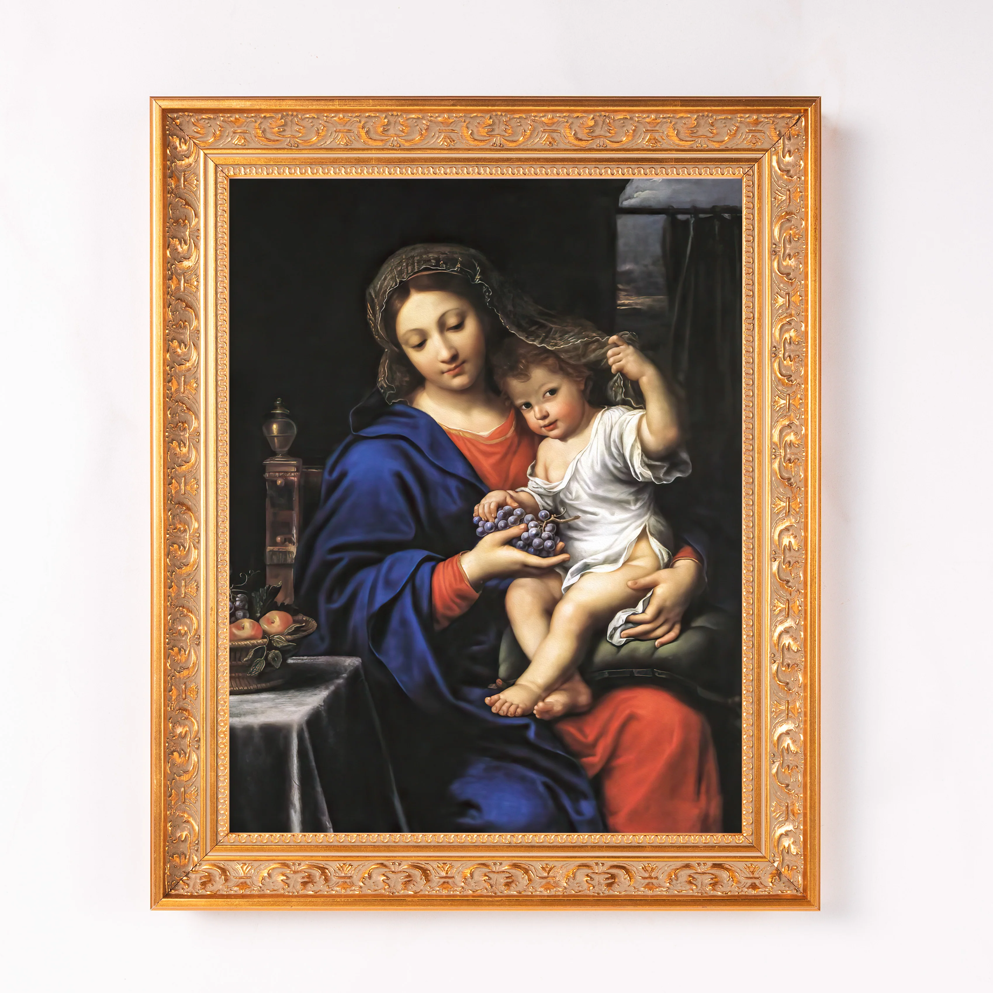 Virgin of the Grapes Framed Canvas - Sacred Classics Collection - Image 2