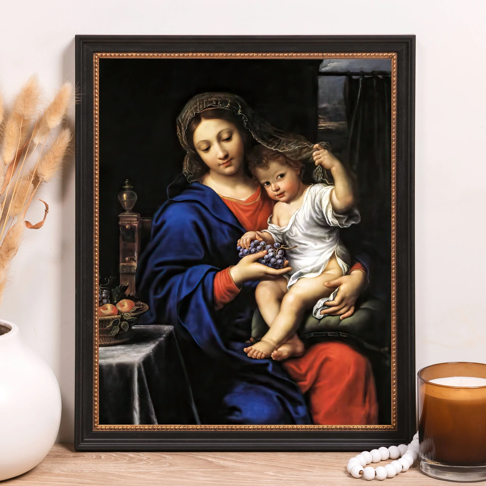 Virgin of the Grapes Framed Canvas - Sacred Classics Collection - Image 7