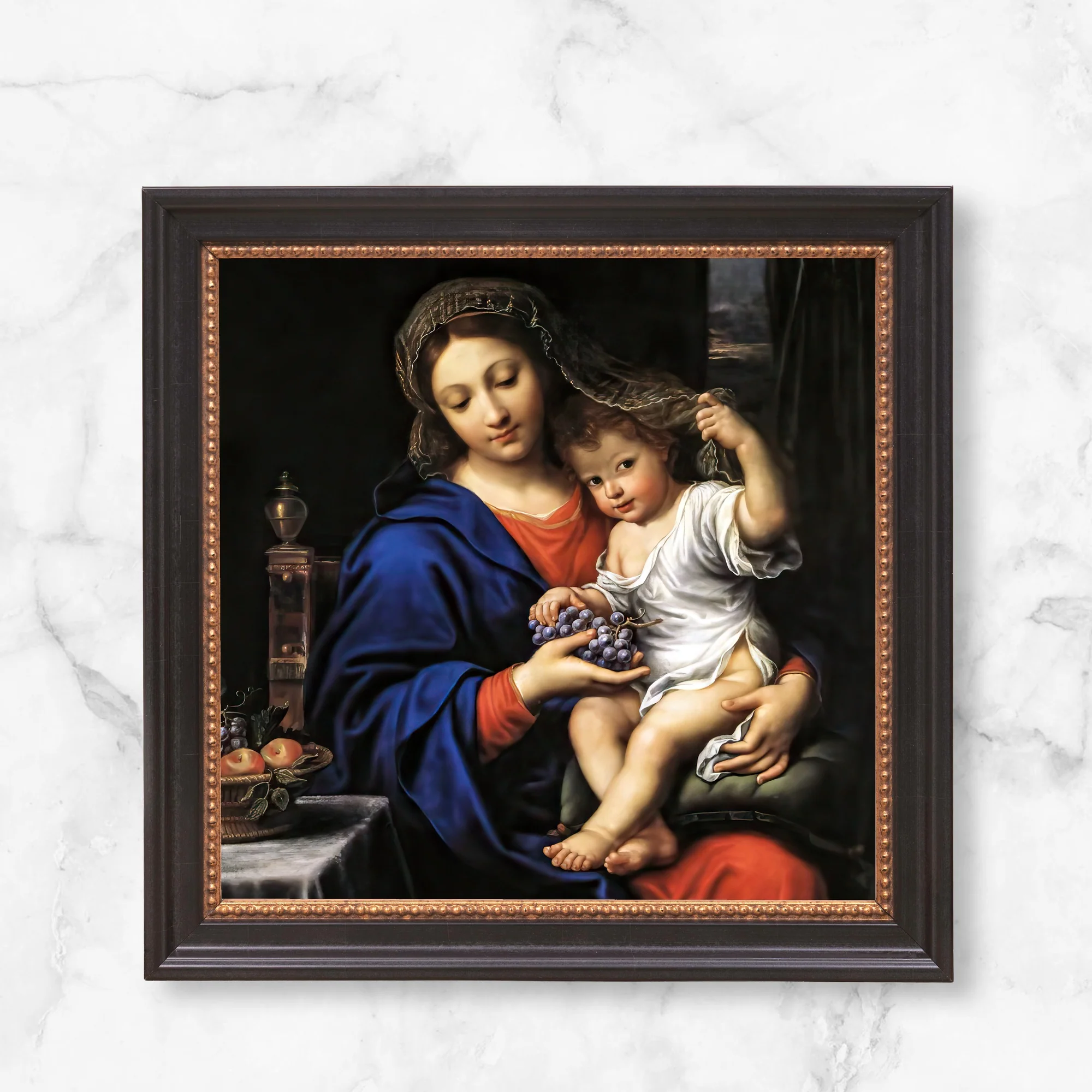 Virgin of the Grapes Framed Canvas - Sacred Mini Collection - Image 9