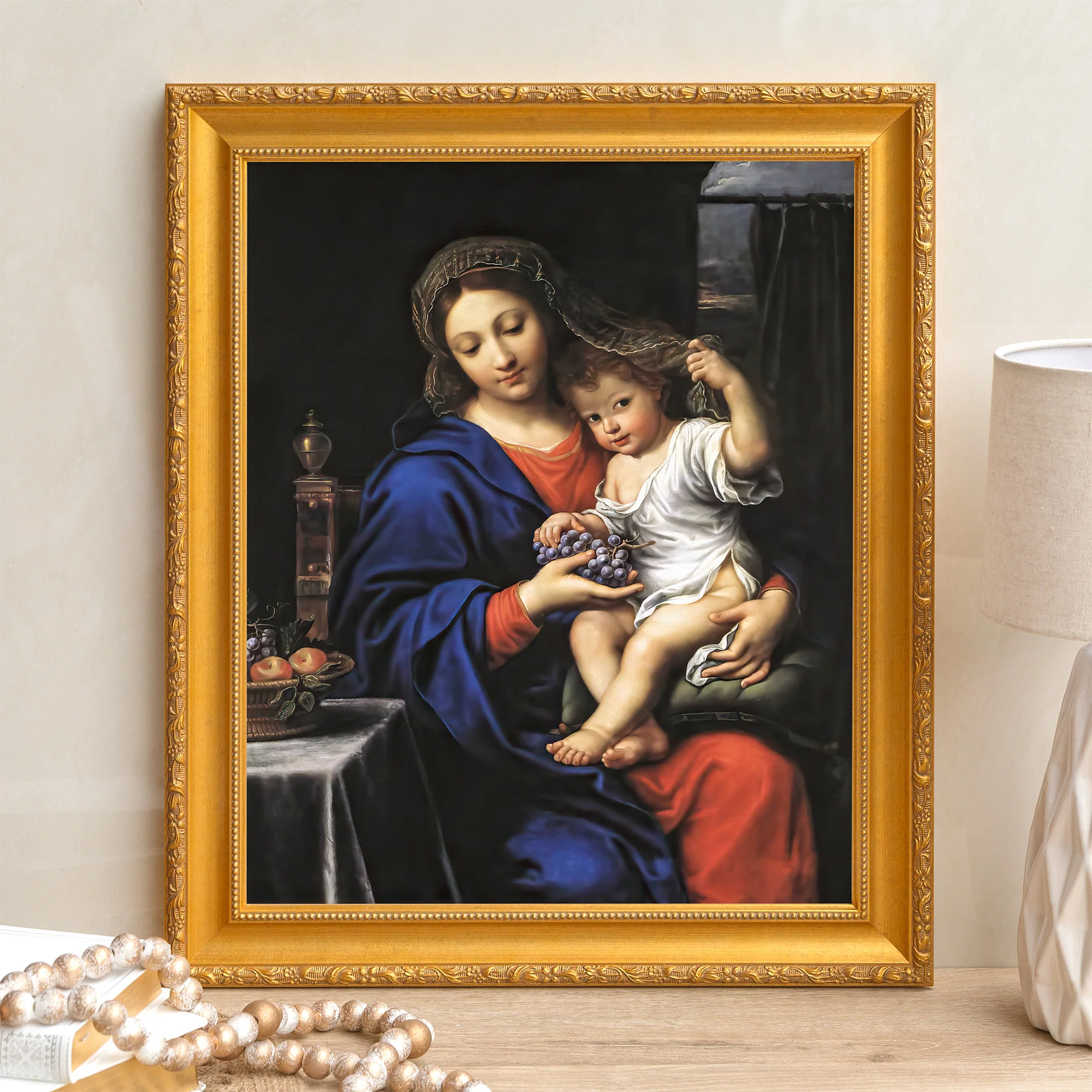 Virgin of the Grapes Framed Canvas - Sacred Signature Collection - Image 6