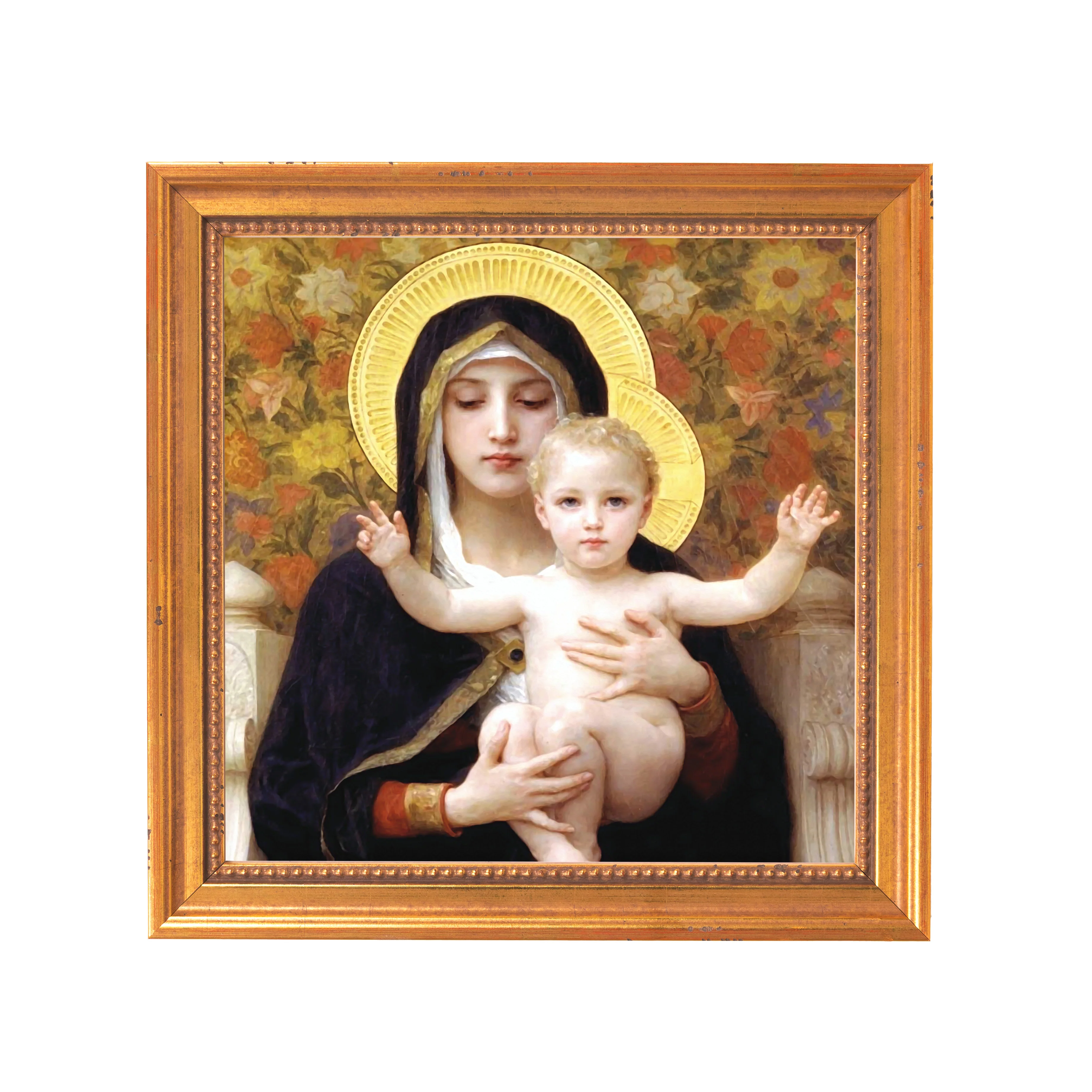 Virgin of the Lilies Framed Canvas - Sacred Mini Collection - Image 7