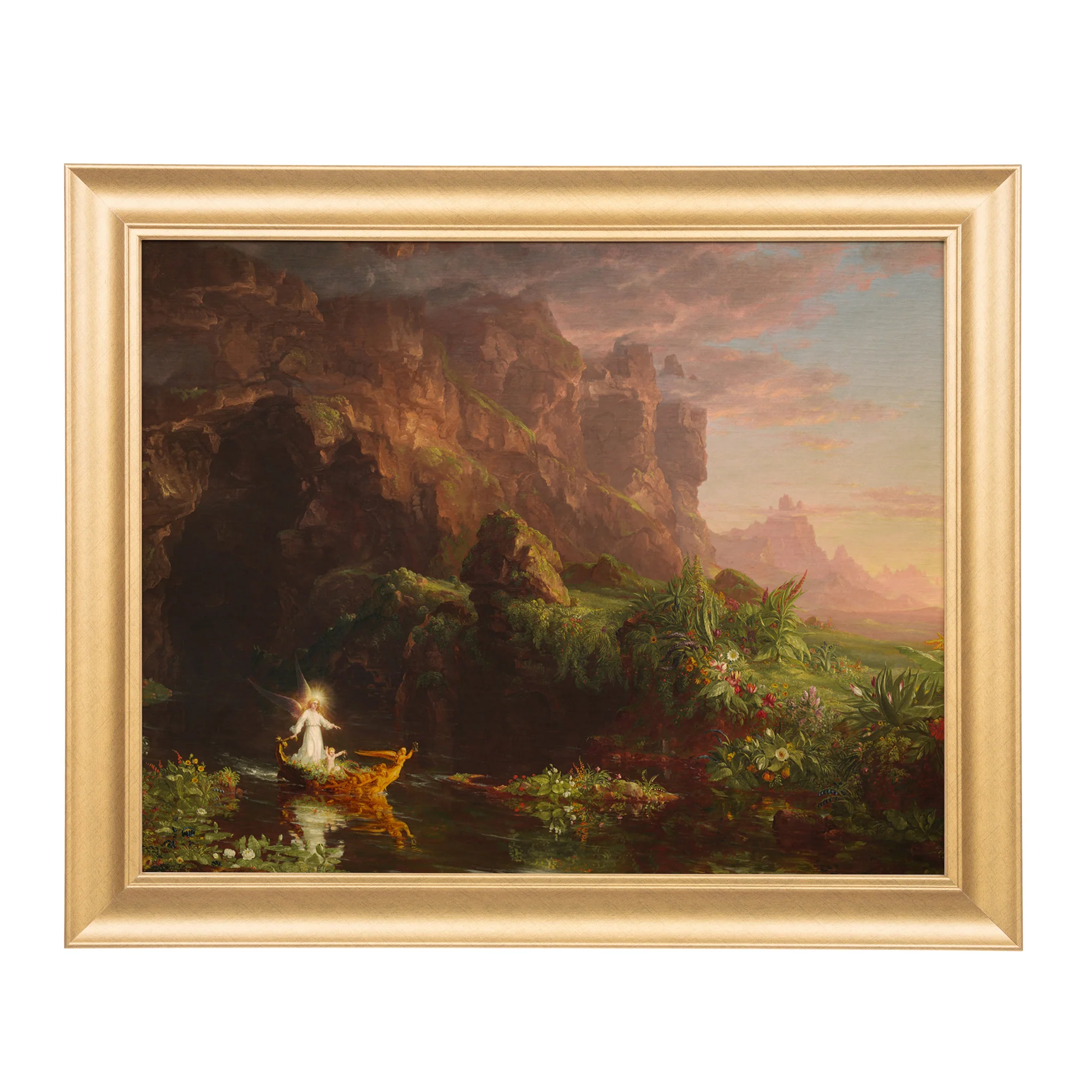 Voyage of Life 1 Childhood Antique Gold Framed Print - Multiple Sizes - Image 2