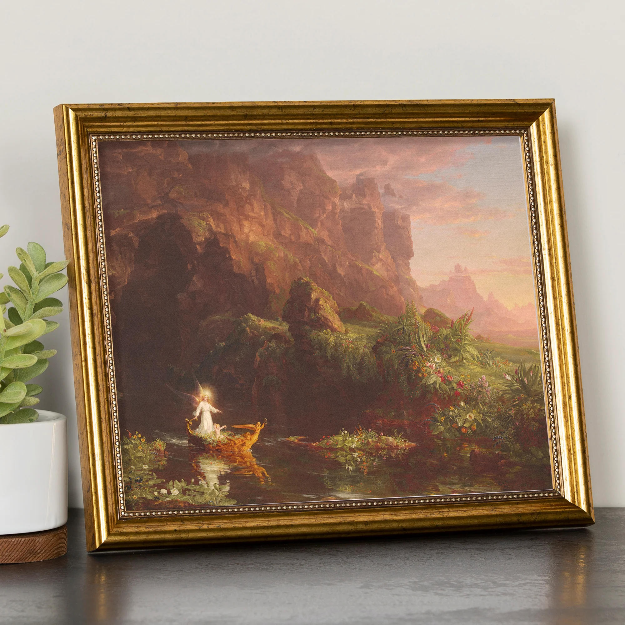 Voyage of Life 1 Childhood Antique Gold Framed Print - Multiple Sizes - Image 3