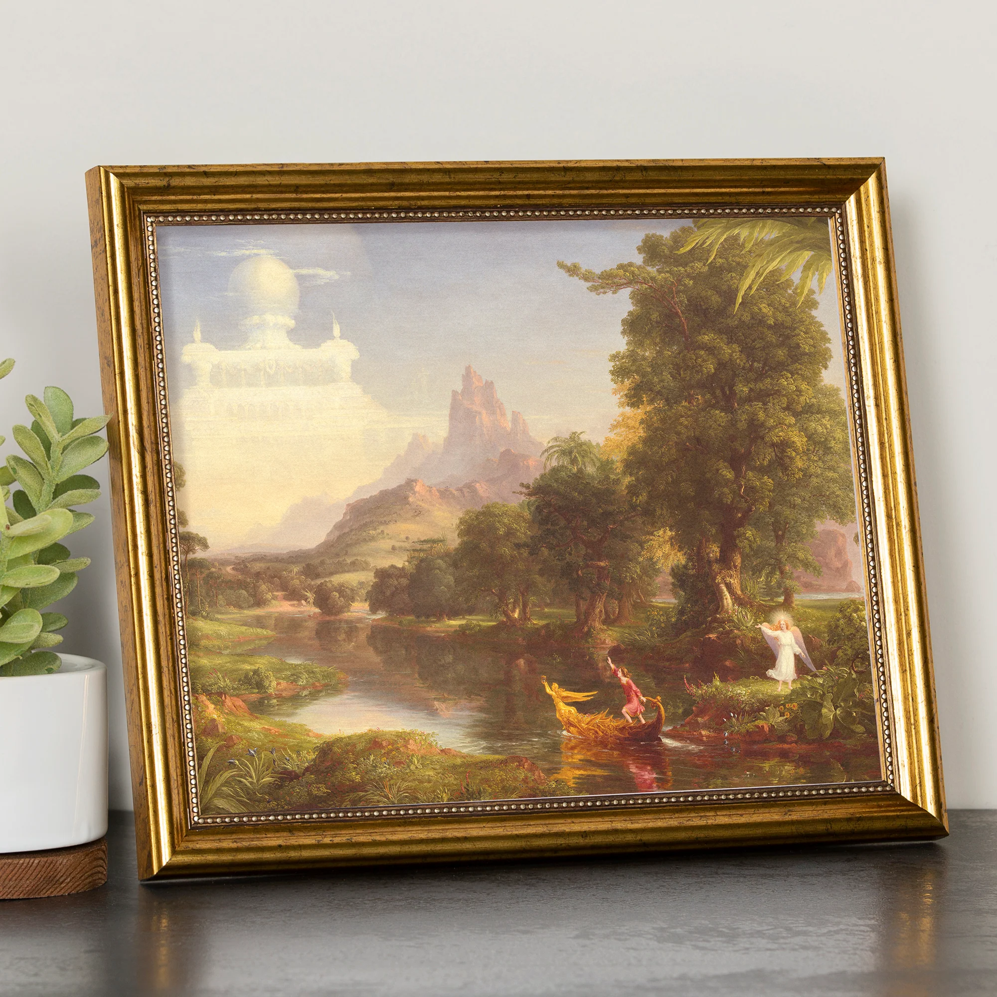 Voyage of Life 2 Youth Antique Gold Framed Print - Multiple Sizes - Image 3