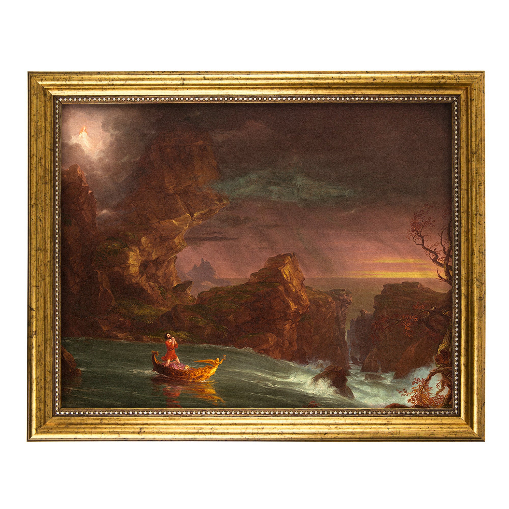 Voyage of Life 3 Manhood Antique Gold Framed Print - Multiple Sizes - Image 4
