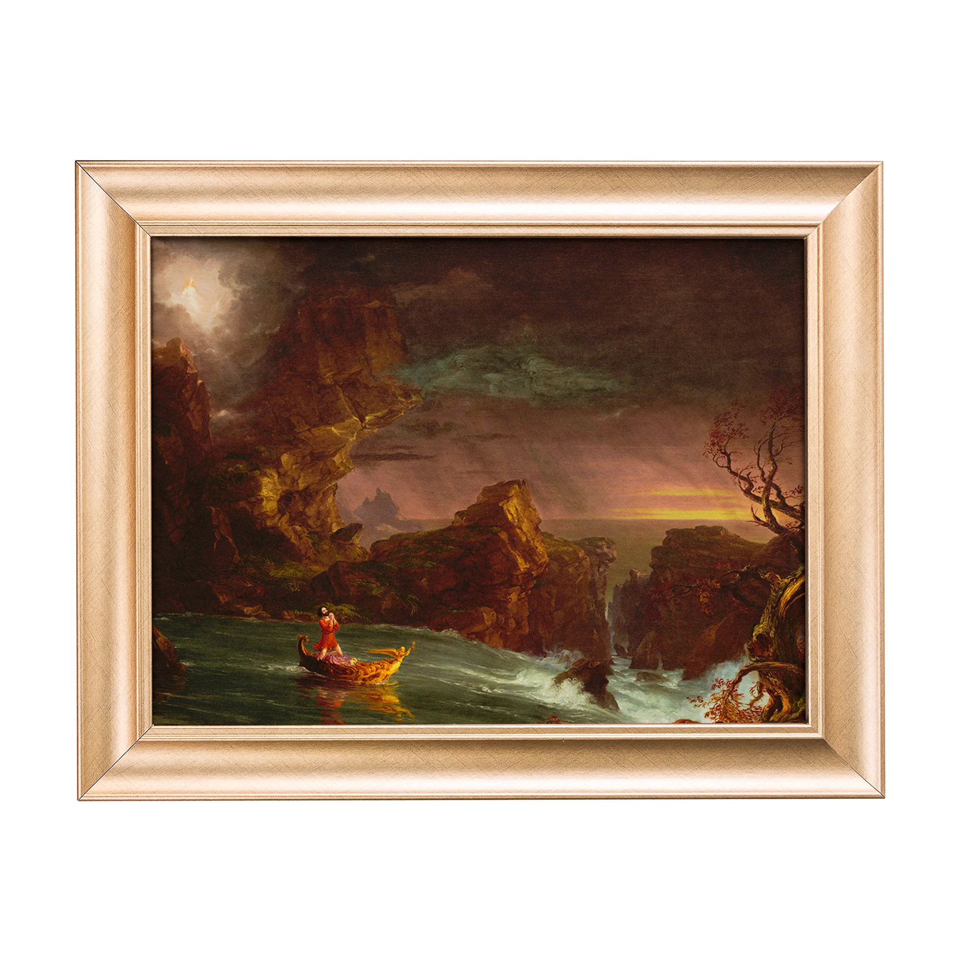 Voyage of Life 3 Manhood Antique Gold Framed Print - Multiple Sizes - Image 6