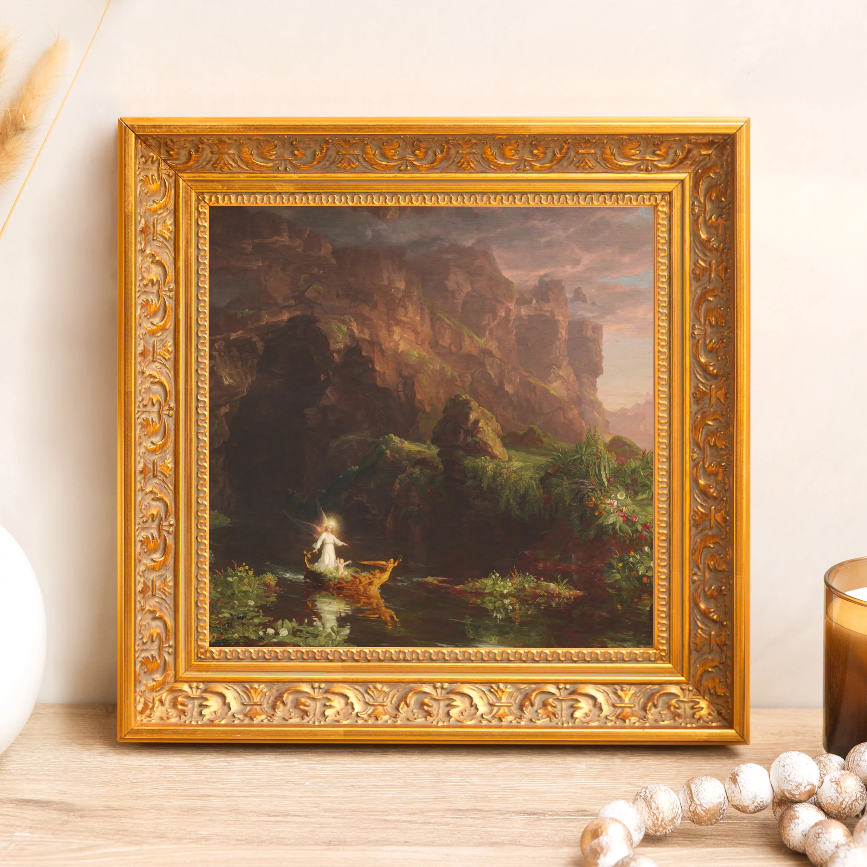 Voyage of Life: Childhood Framed Canvas - Sacred Mini Collection