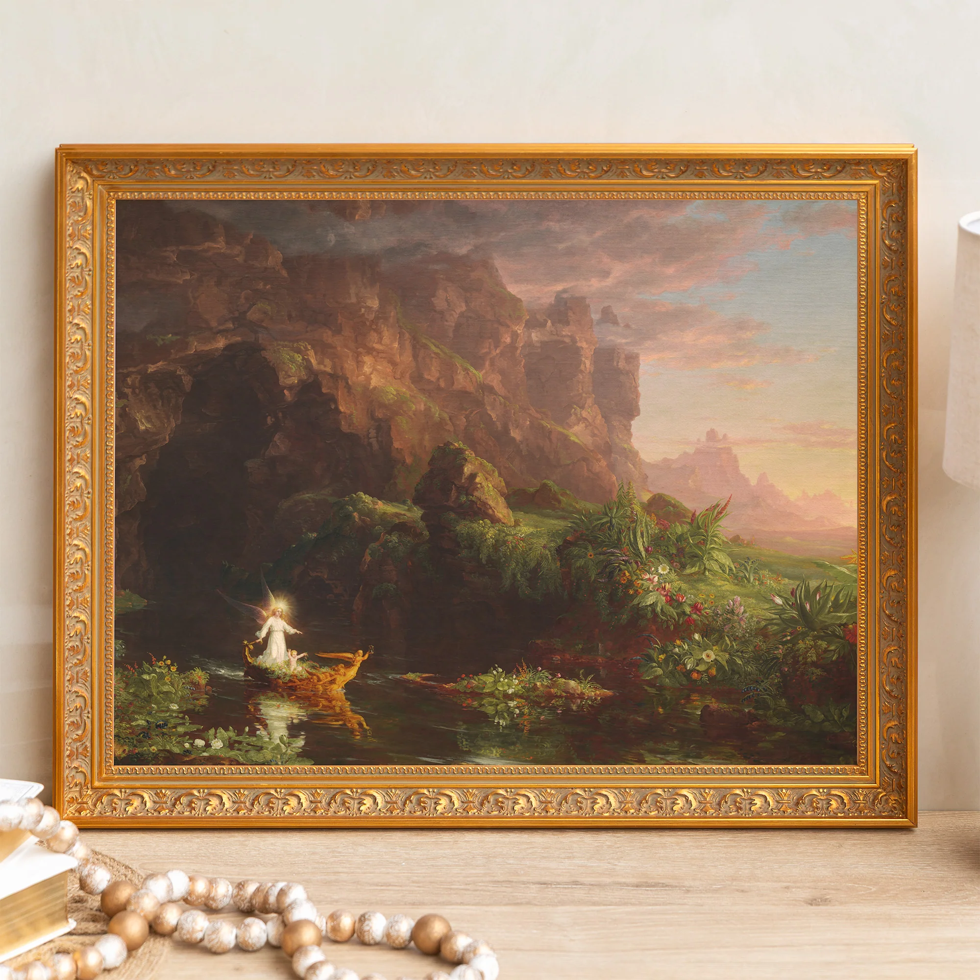 Voyage of Life: Childhood Framed Canvas - Sacred Signature Collection