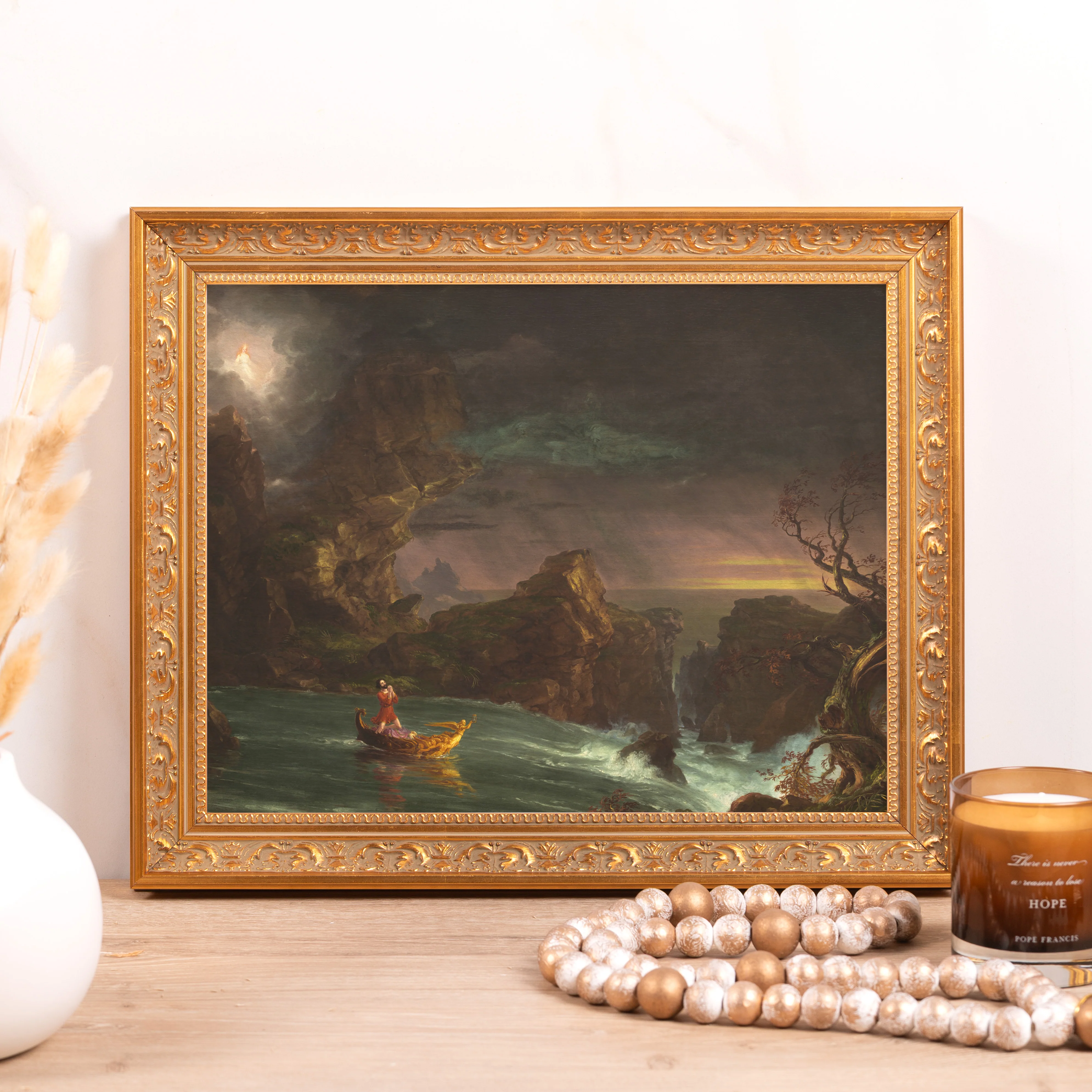 Voyage of Life: Manhood Framed Canvas - Sacred Classics Collection
