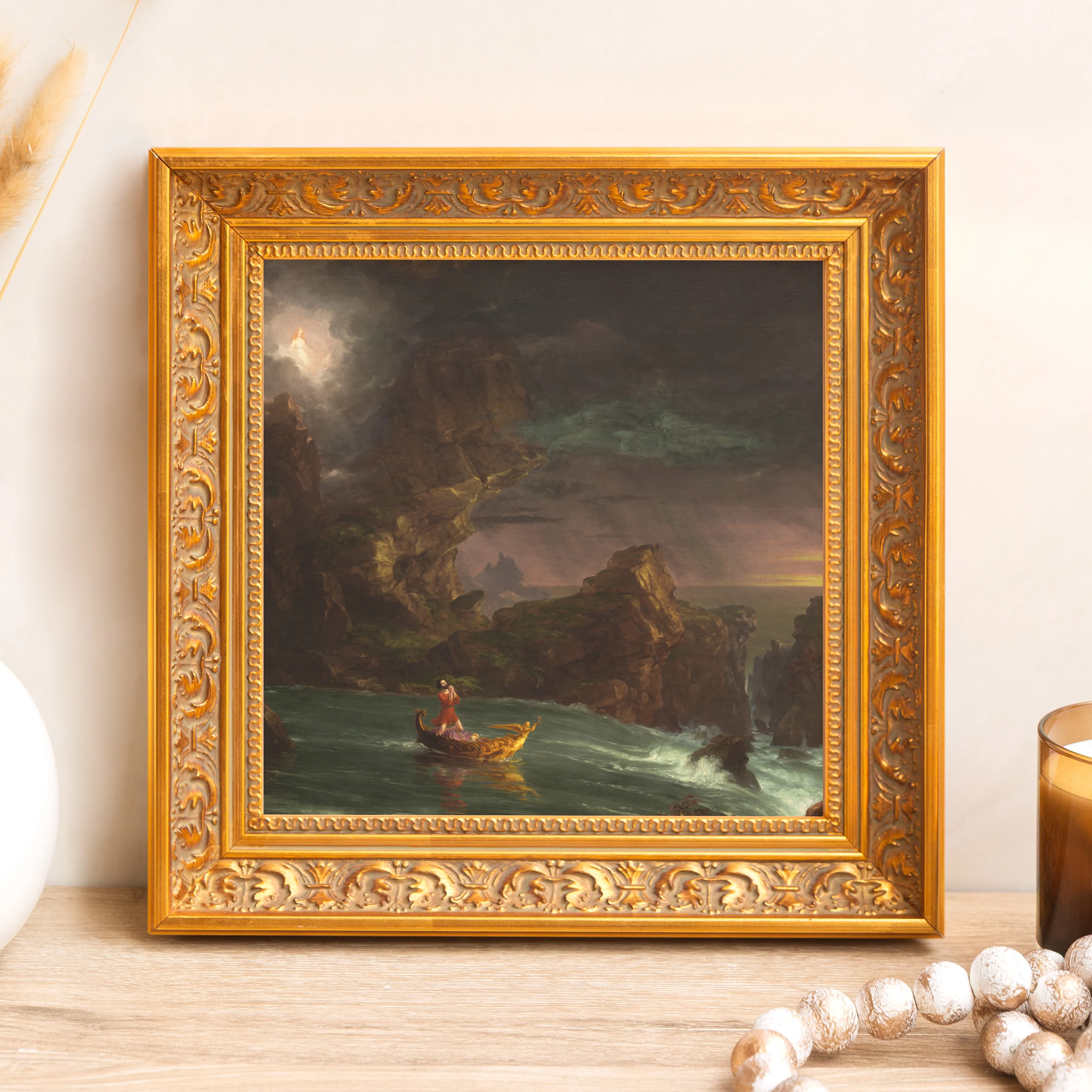 Voyage of Life: Manhood Framed Canvas - Sacred Mini Collection