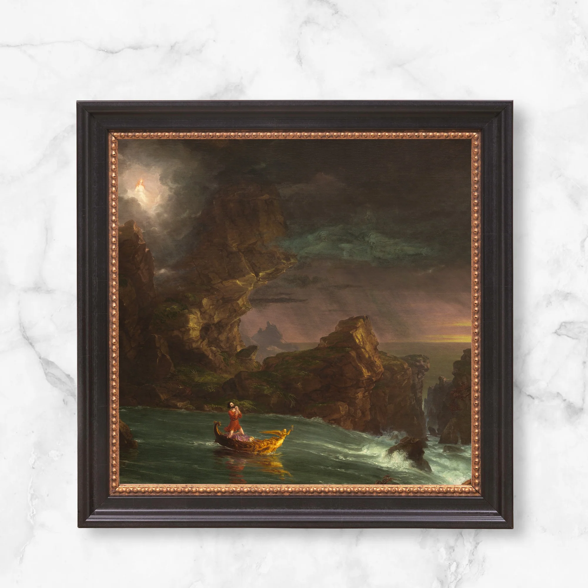 Voyage of Life: Manhood Framed Canvas - Sacred Mini Collection - Image 3