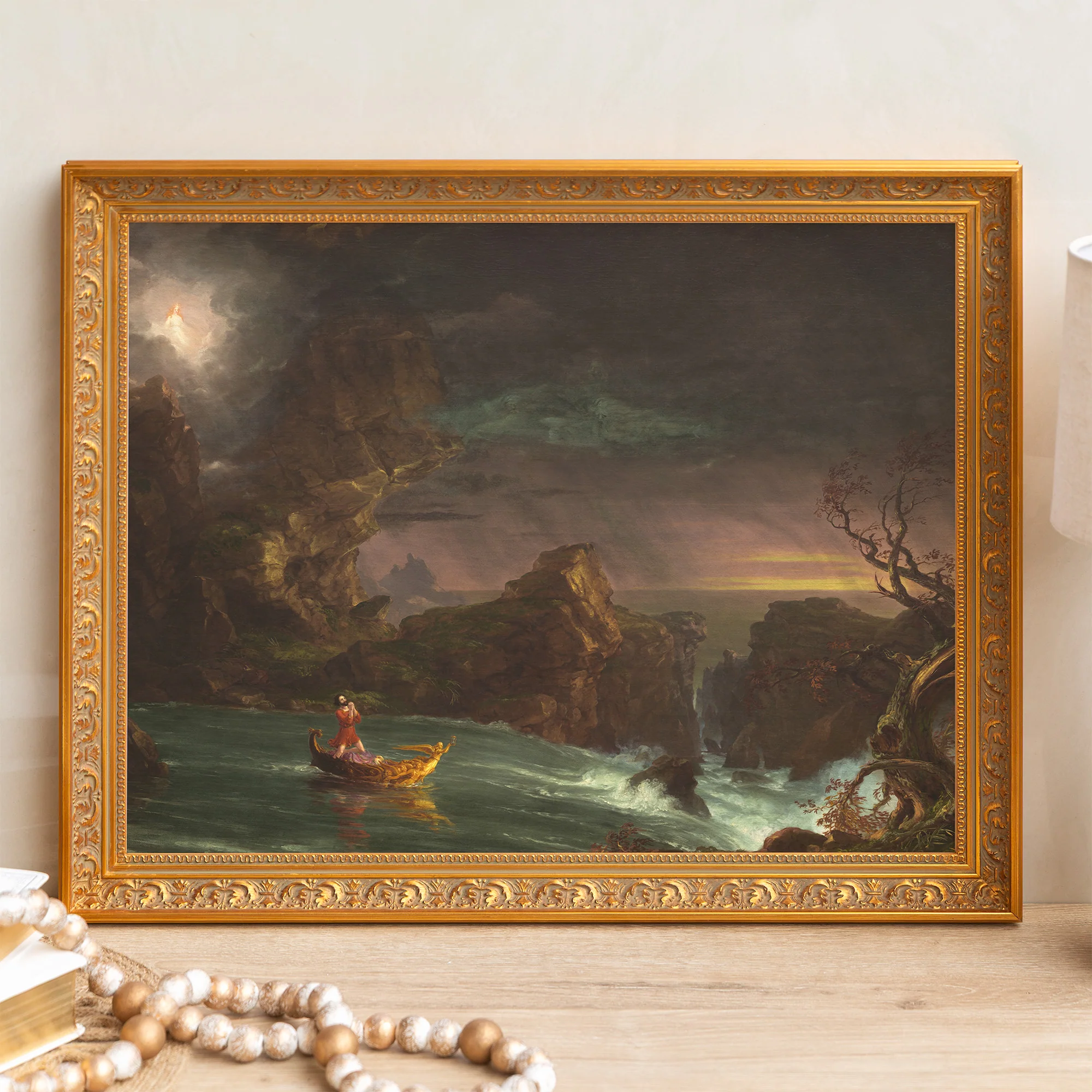 Voyage of Life: Manhood Framed Canvas - Sacred Signature Collection