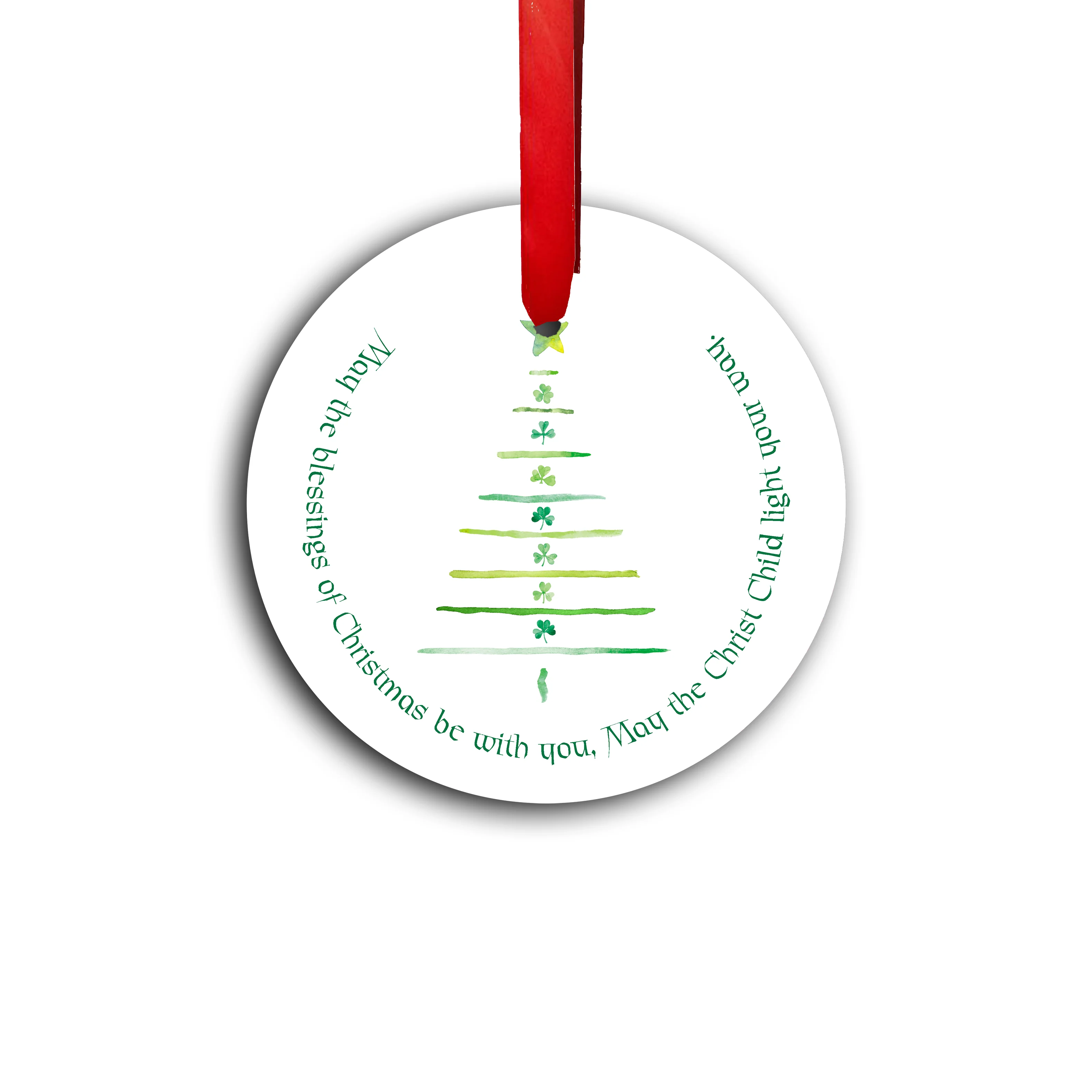 Watercolor Irish Blessing Ornament - Image 2