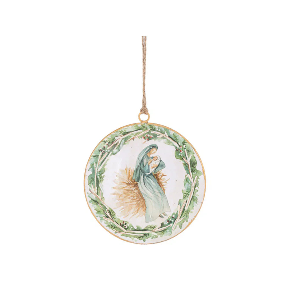 Watercolor Nativity Scene Ornaments - Set of 3 - Image 2