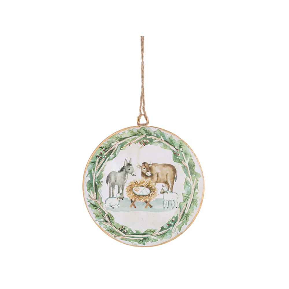Watercolor Nativity Scene Ornaments - Set of 3 - Image 3