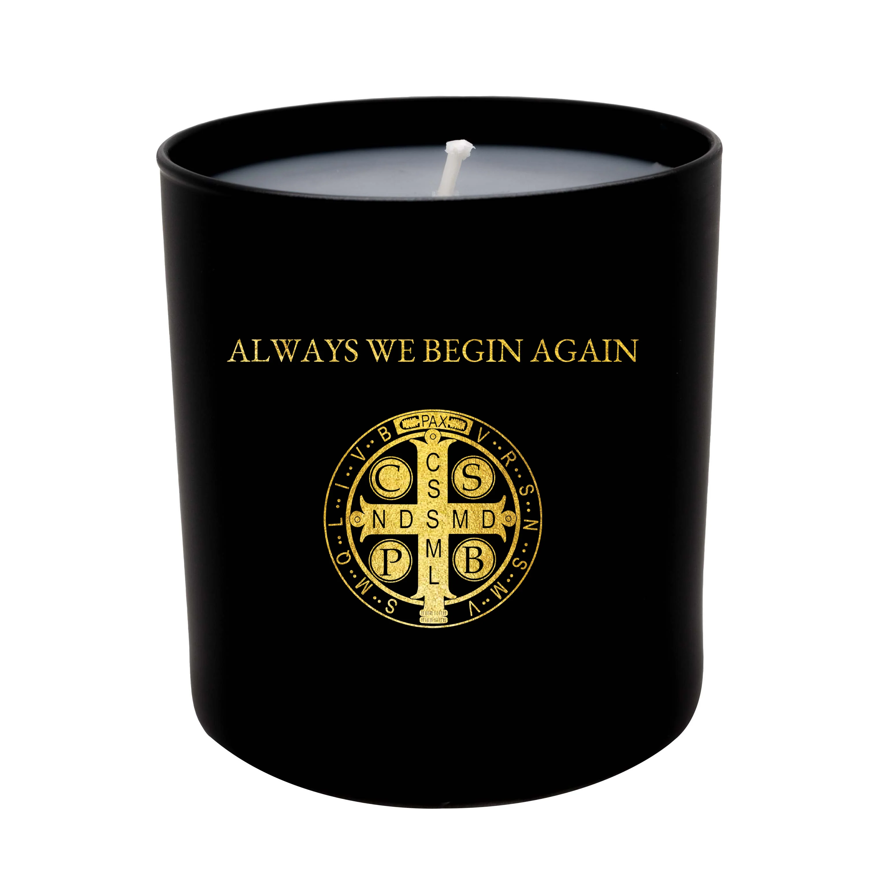 We Begin Again Black Scented Candle - Image 2