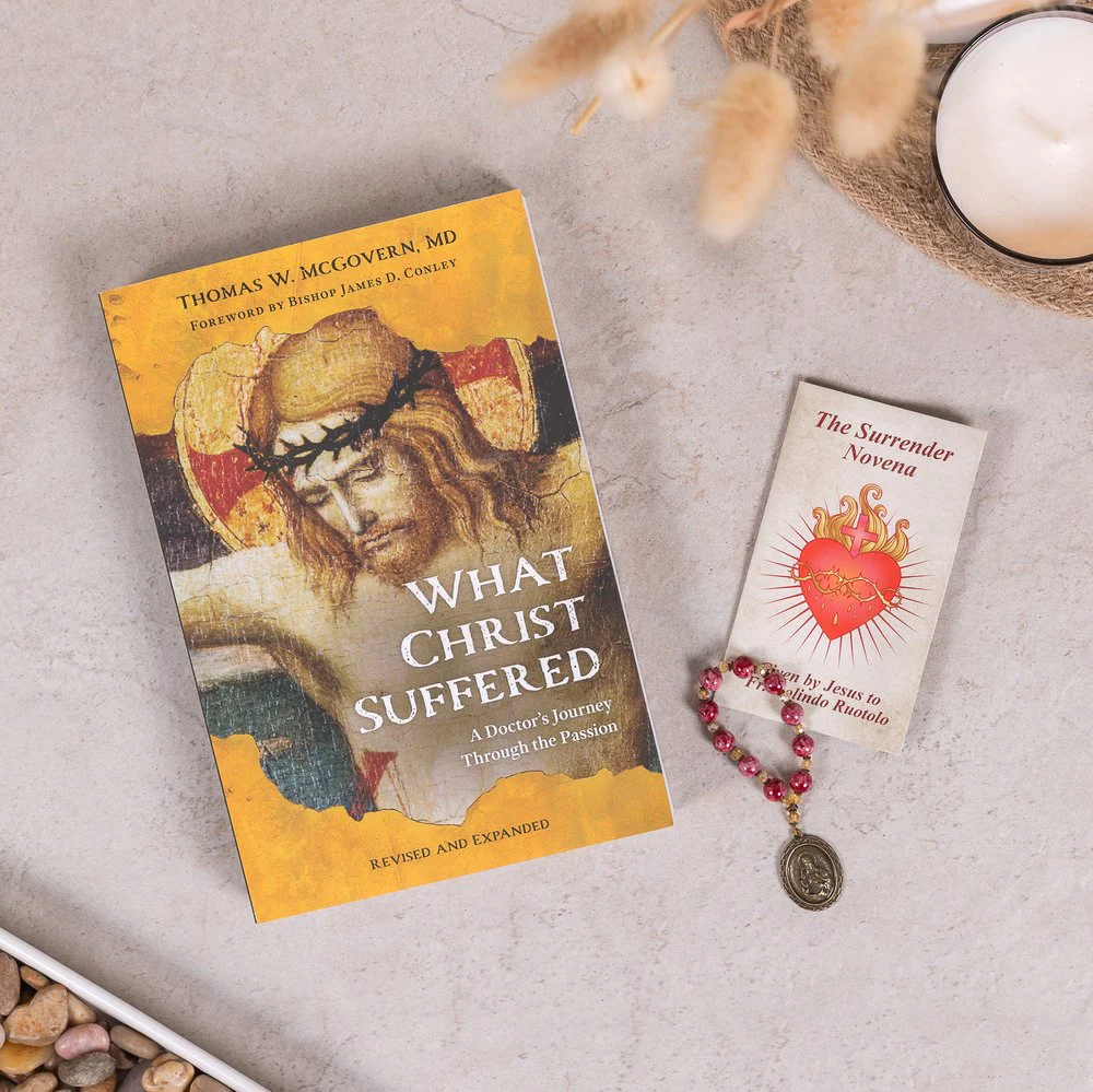 What Christ Suffered: A Doctor's Journey Through the Passion (Revised & Expanded) & Surrender Novena and Sacred Heart Chaplet Set (2 Gift Set) - Image 2