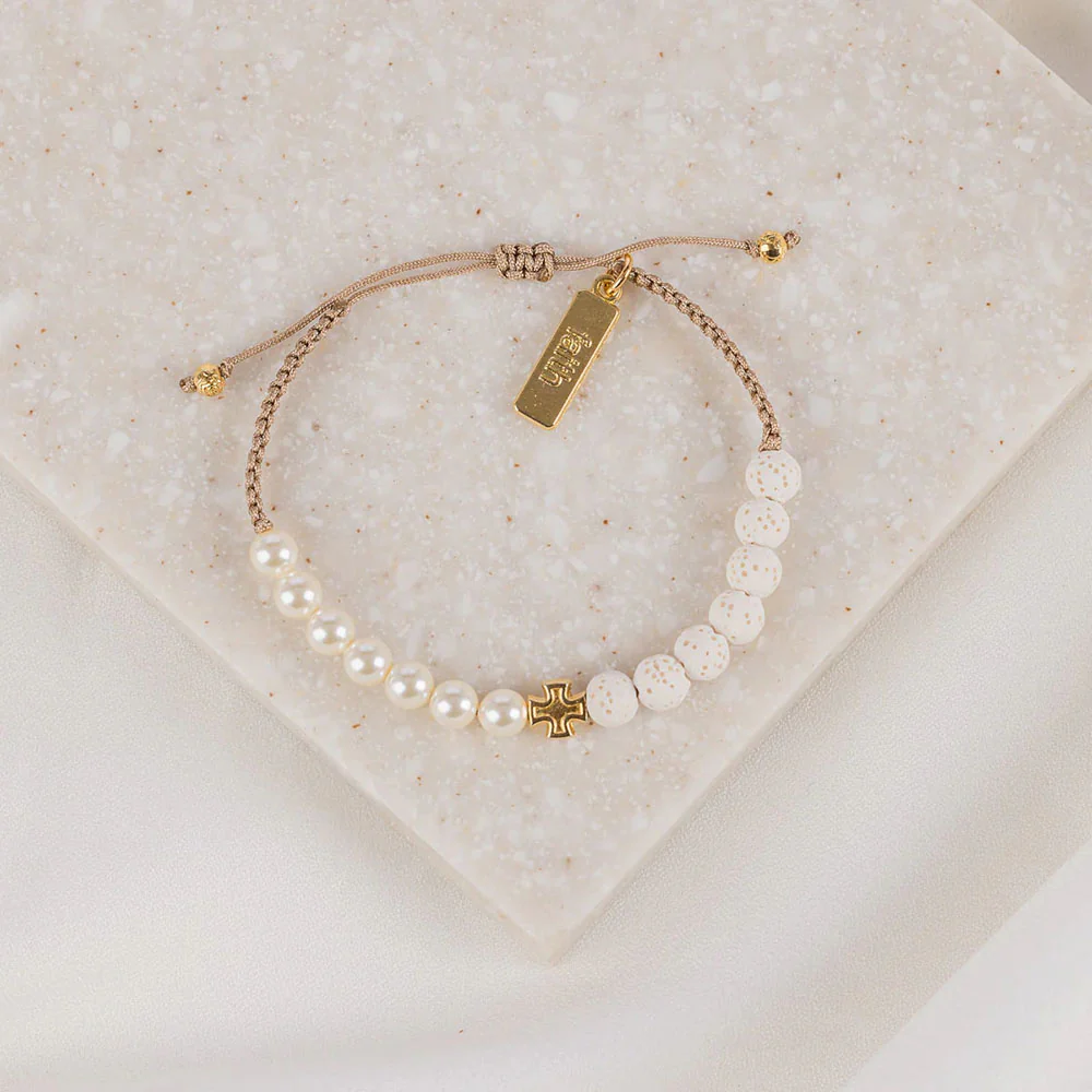 White & Gold Perfectly Imperfect for Her Bracelet - Image 2